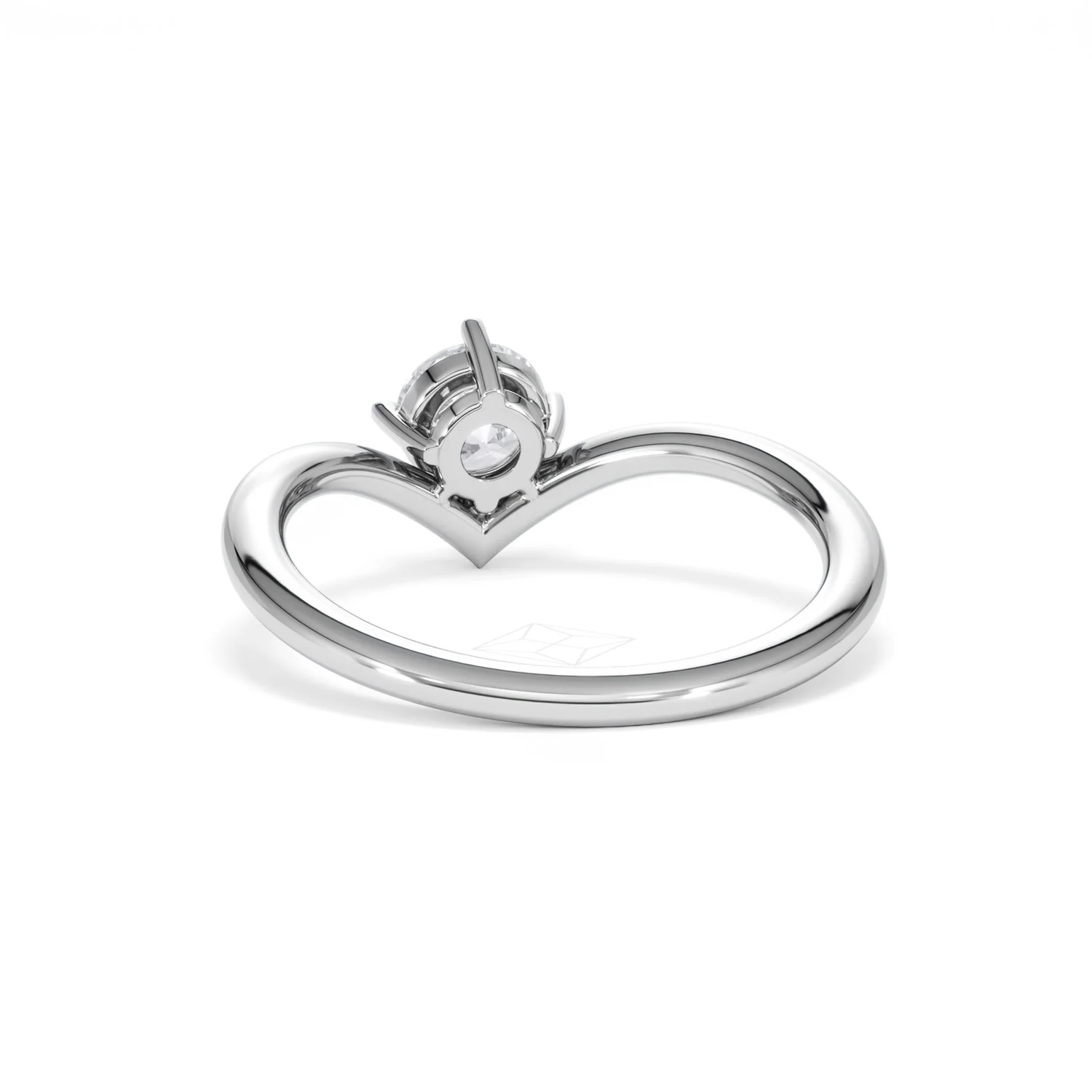 Vela 0.50ct Emerald Cut Lab Diamond Solitaire Engagement Ring in Platinum - Image 50