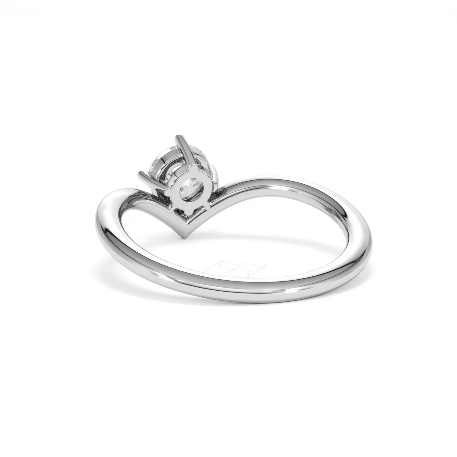 Vela 0.50ct Emerald Cut Lab Diamond Solitaire Engagement Ring in Platinum - Image 52