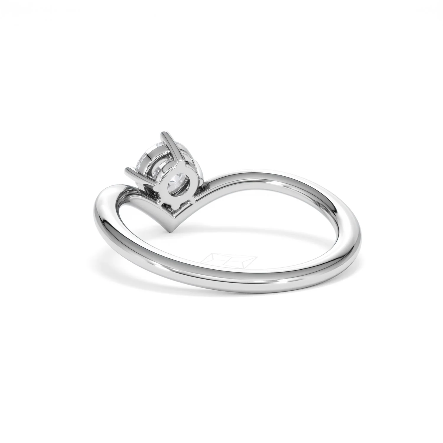 Vela 0.50ct Emerald Cut Lab Diamond Solitaire Engagement Ring in Platinum - Image 53