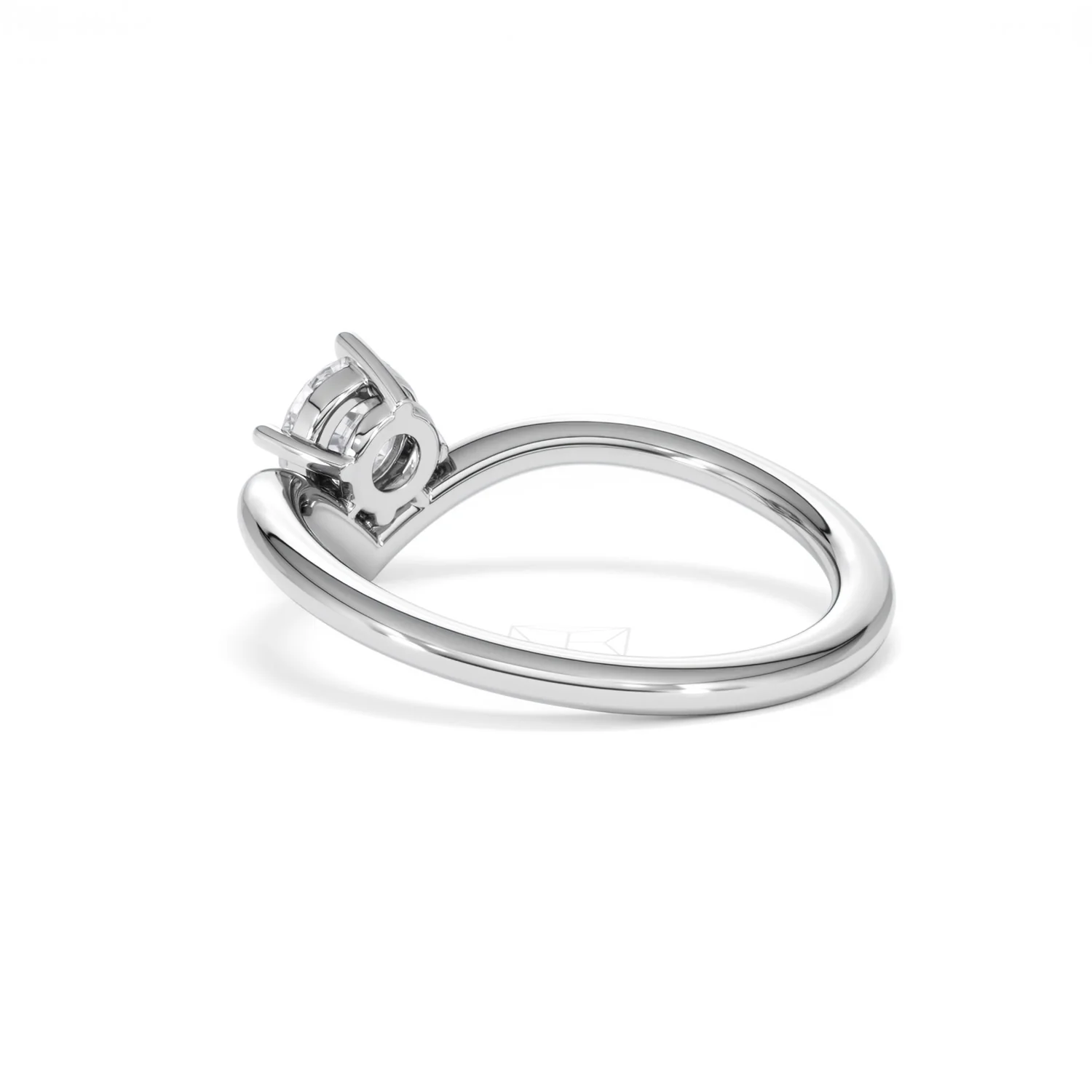 Vela 0.50ct Emerald Cut Lab Diamond Solitaire Engagement Ring in Platinum - Image 56