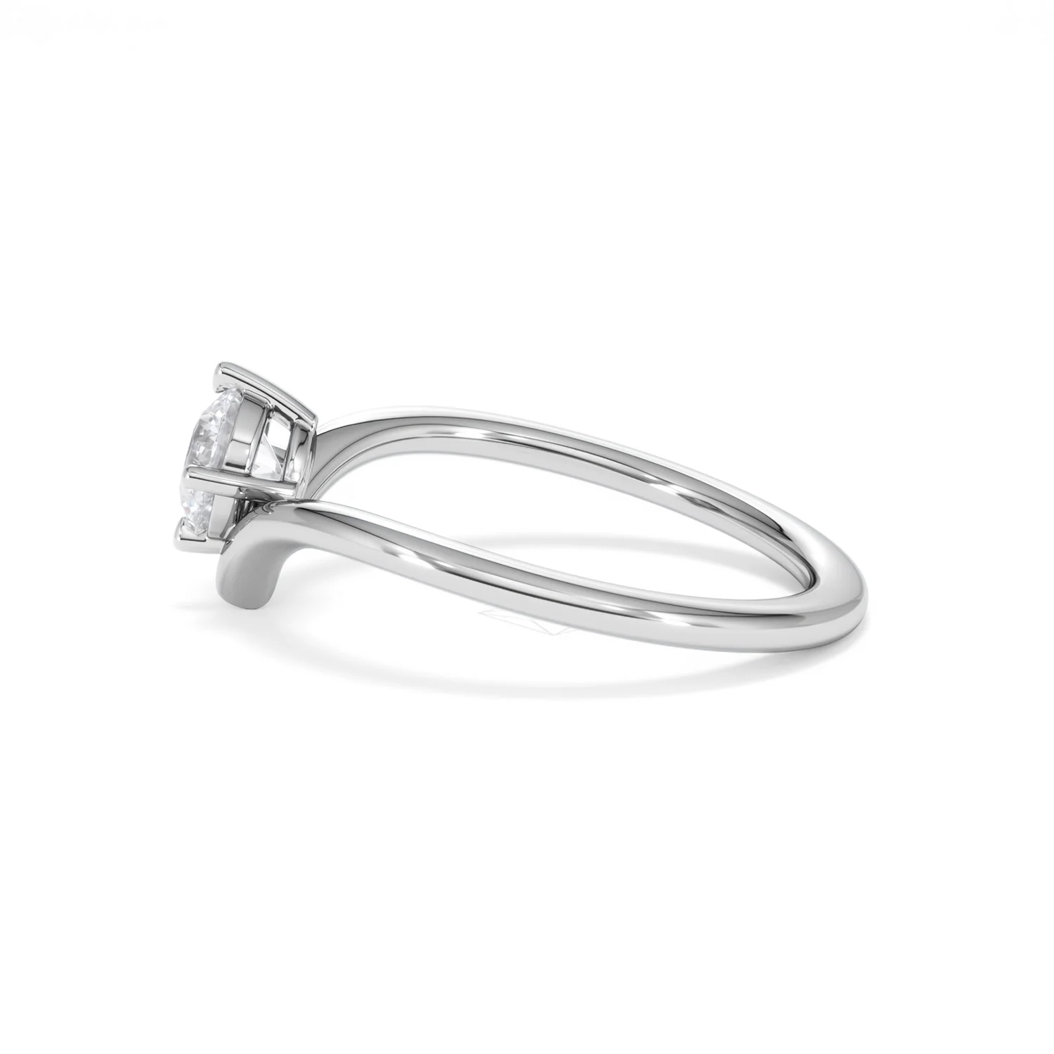 Vela 0.50ct Emerald Cut Lab Diamond Solitaire Engagement Ring in Platinum - Image 66
