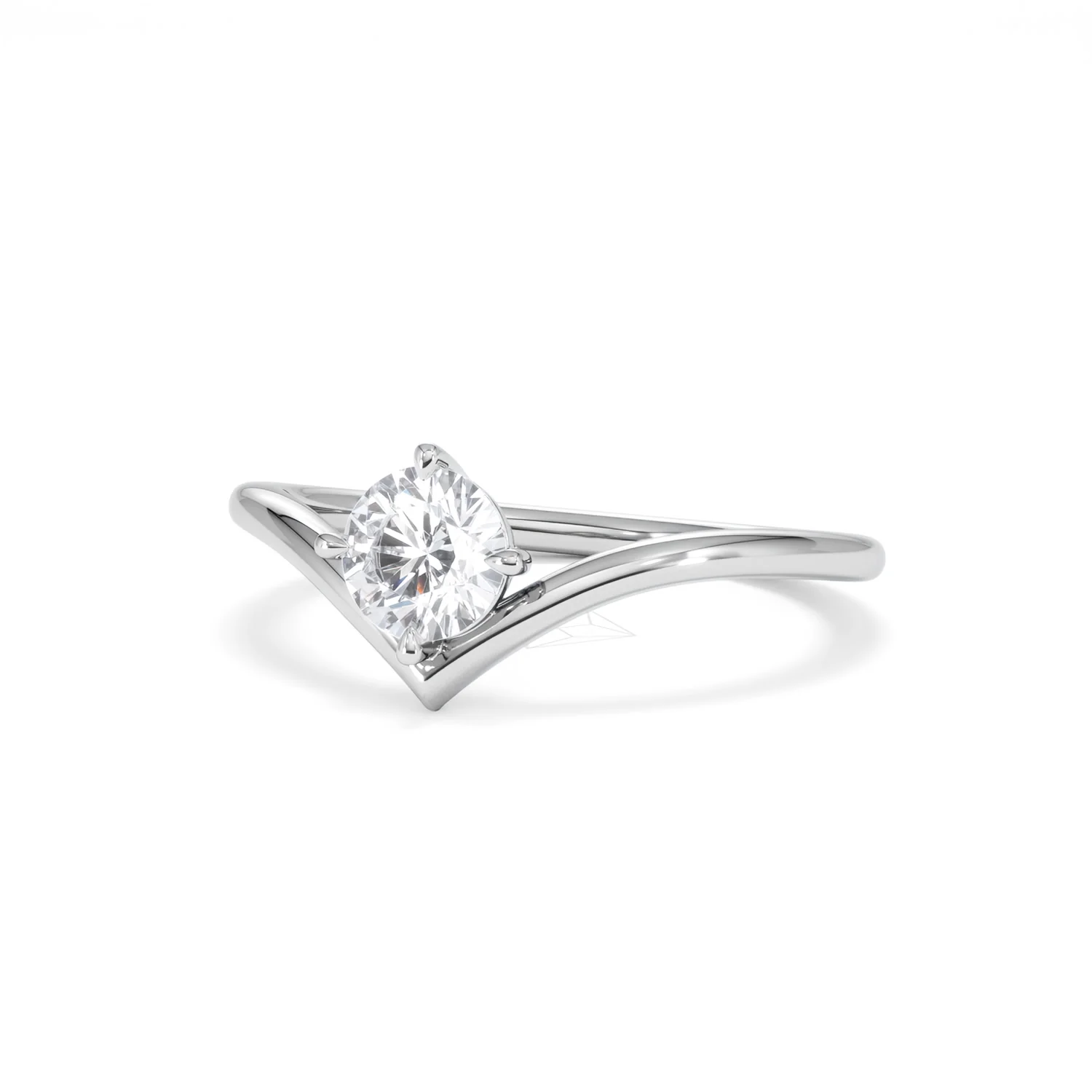 Vela 0.50ct Emerald Cut Lab Diamond Solitaire Engagement Ring in Platinum - Image 82