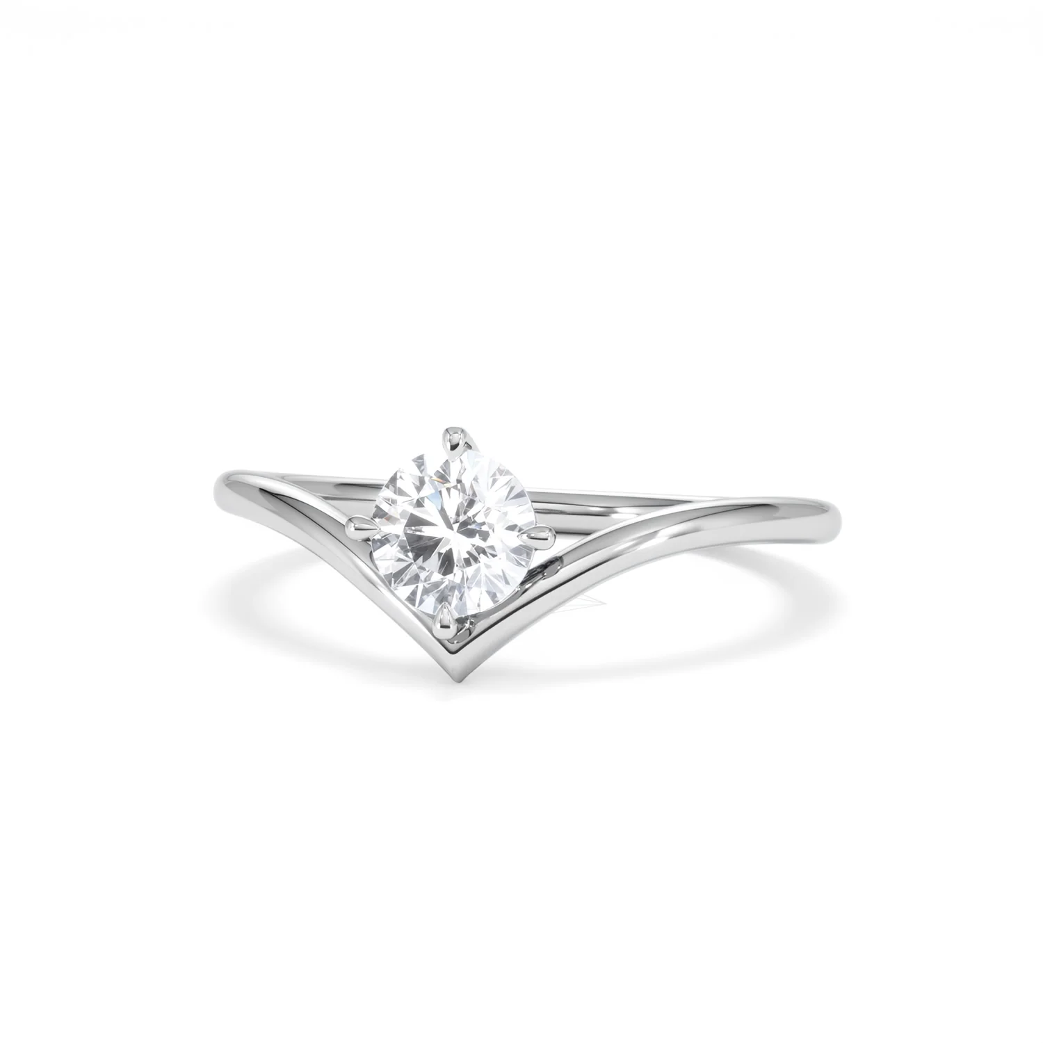 Vela 0.50ct Emerald Cut Lab Diamond Solitaire Engagement Ring in Platinum - Image 84