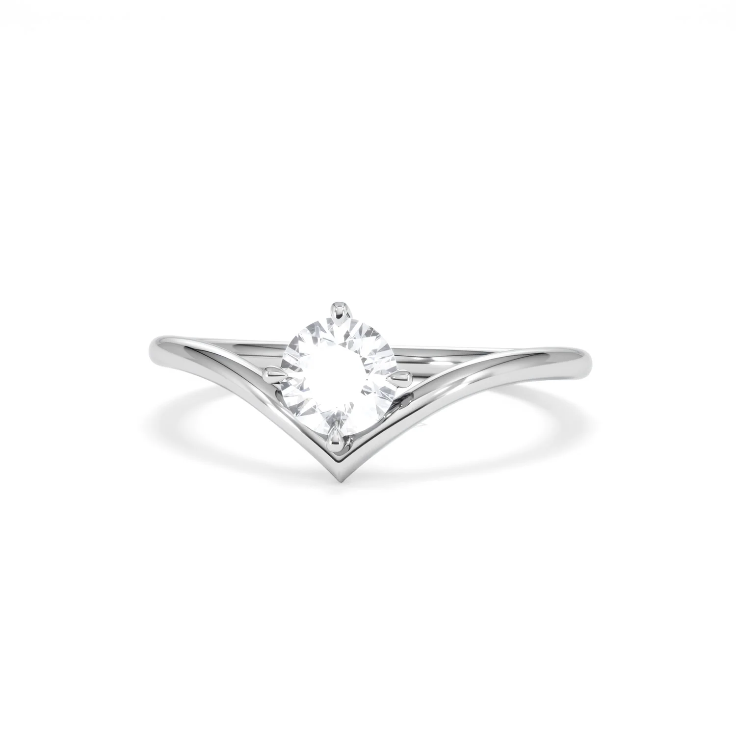 Vela 0.50ct Emerald Cut Lab Diamond Solitaire Engagement Ring in Platinum - Image 85