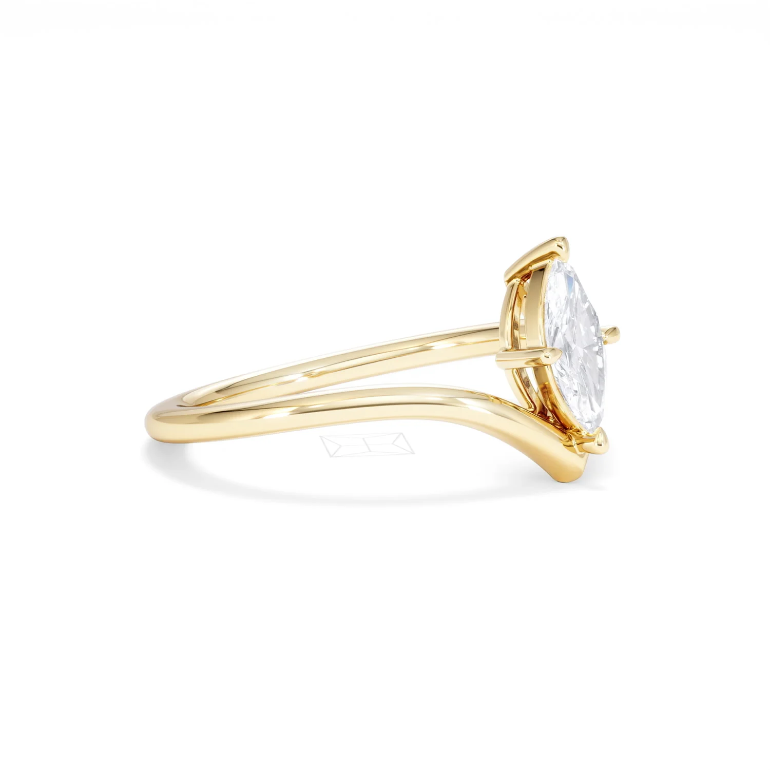 Vela 0.50ct Marquise Cut Lab Diamond Solitaire Engagement Ring in 18K Yellow Gold - Image 20