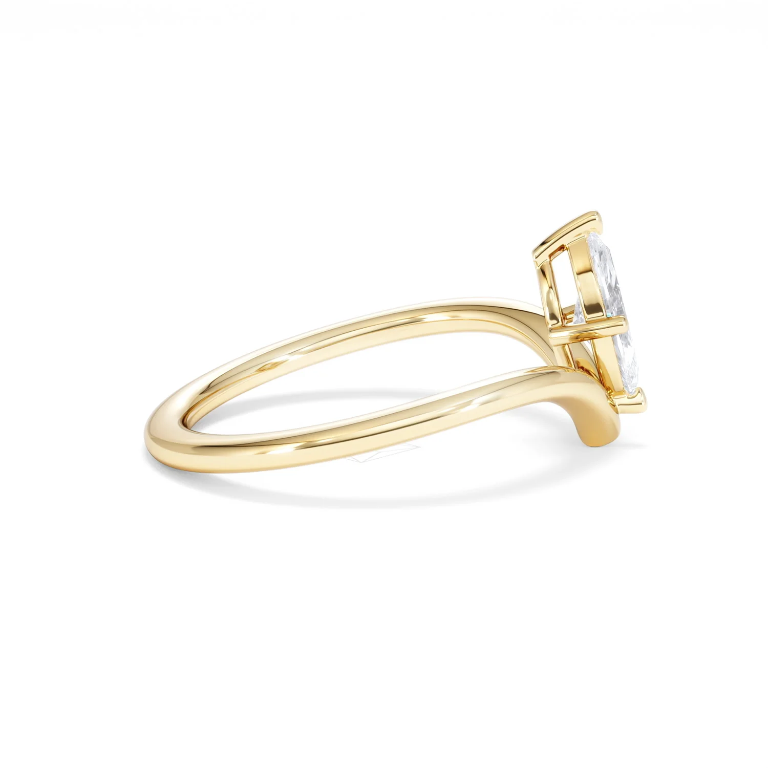 Vela 0.50ct Marquise Cut Lab Diamond Solitaire Engagement Ring in 18K Yellow Gold - Image 28