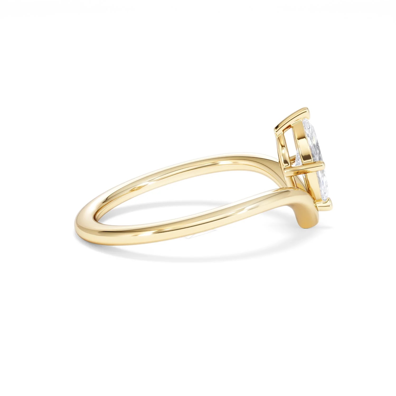 Vela 0.50ct Marquise Cut Lab Diamond Solitaire Engagement Ring in 18K Yellow Gold - Image 29