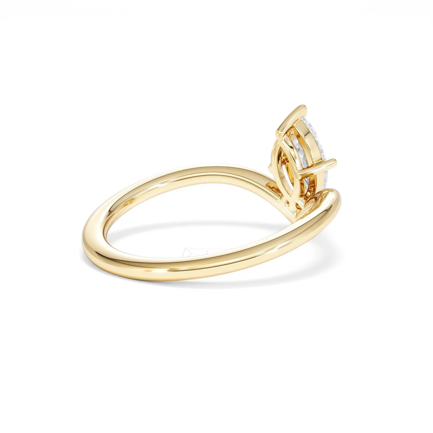 Vela 0.50ct Marquise Cut Lab Diamond Solitaire Engagement Ring in 18K Yellow Gold - Image 37