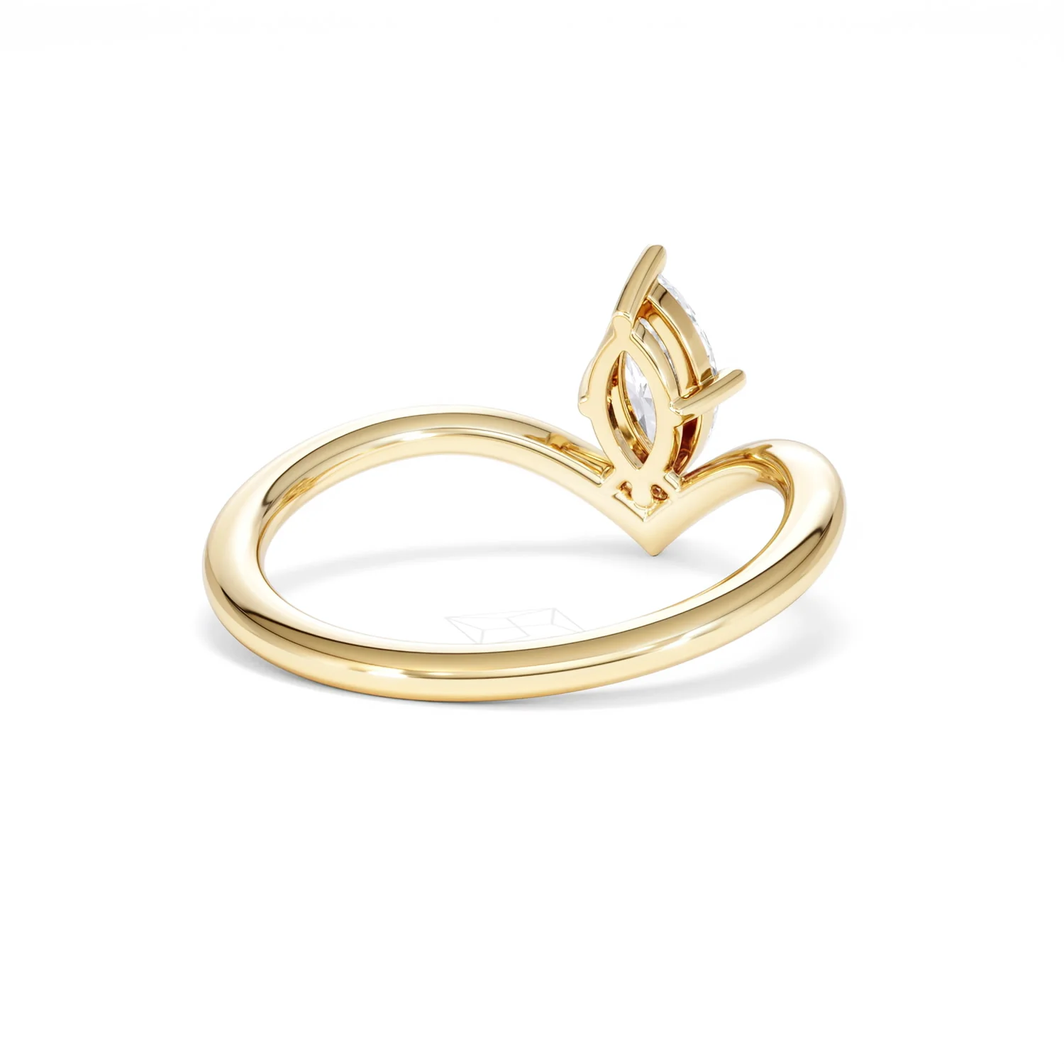 Vela 0.50ct Marquise Cut Lab Diamond Solitaire Engagement Ring in 18K Yellow Gold - Image 42