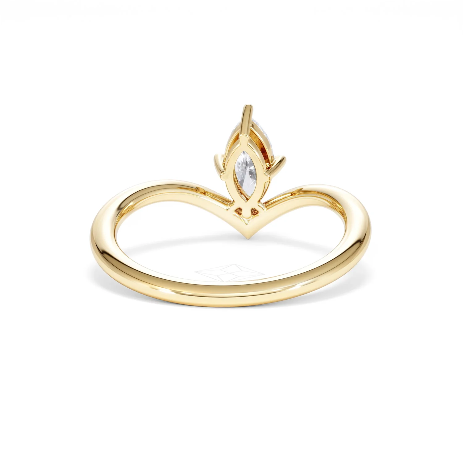 Vela 0.50ct Marquise Cut Lab Diamond Solitaire Engagement Ring in 18K Yellow Gold - Image 46