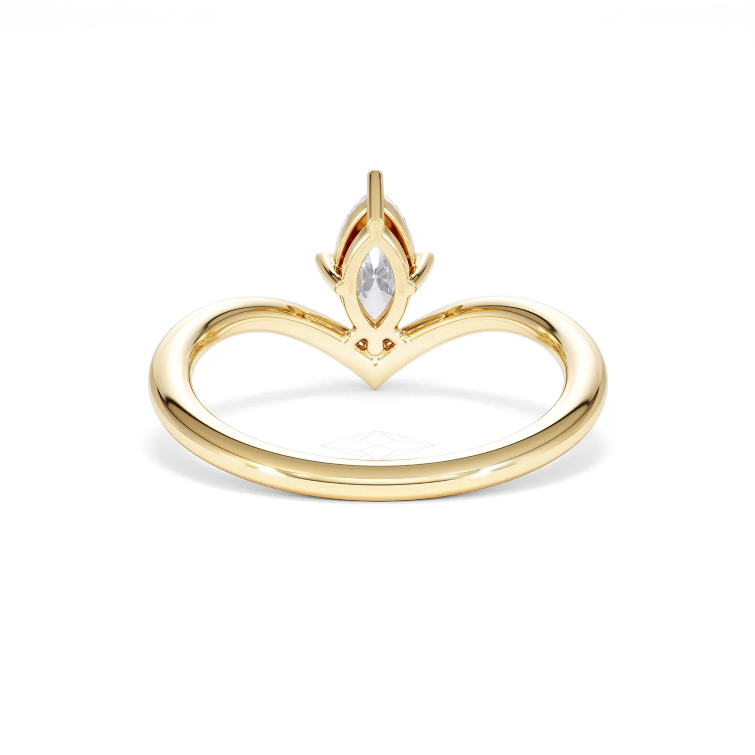 Vela 0.50ct Marquise Cut Lab Diamond Solitaire Engagement Ring in 18K Yellow Gold - Image 48