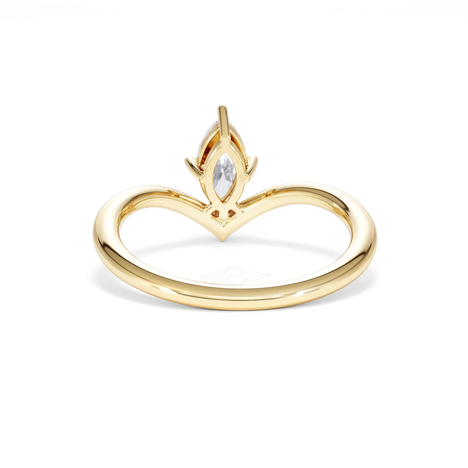 Vela 0.50ct Marquise Cut Lab Diamond Solitaire Engagement Ring in 18K Yellow Gold - Image 49