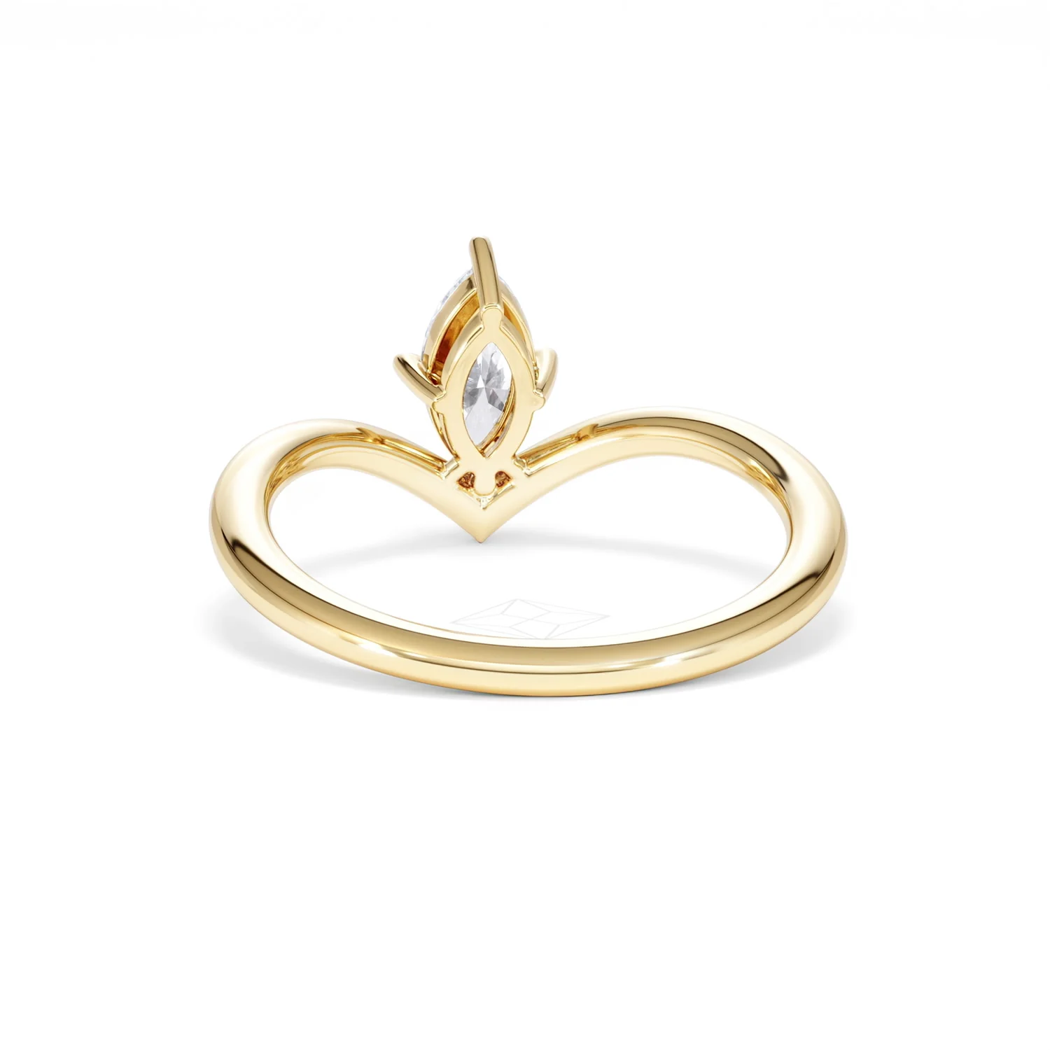 Vela 0.50ct Marquise Cut Lab Diamond Solitaire Engagement Ring in 18K Yellow Gold - Image 50
