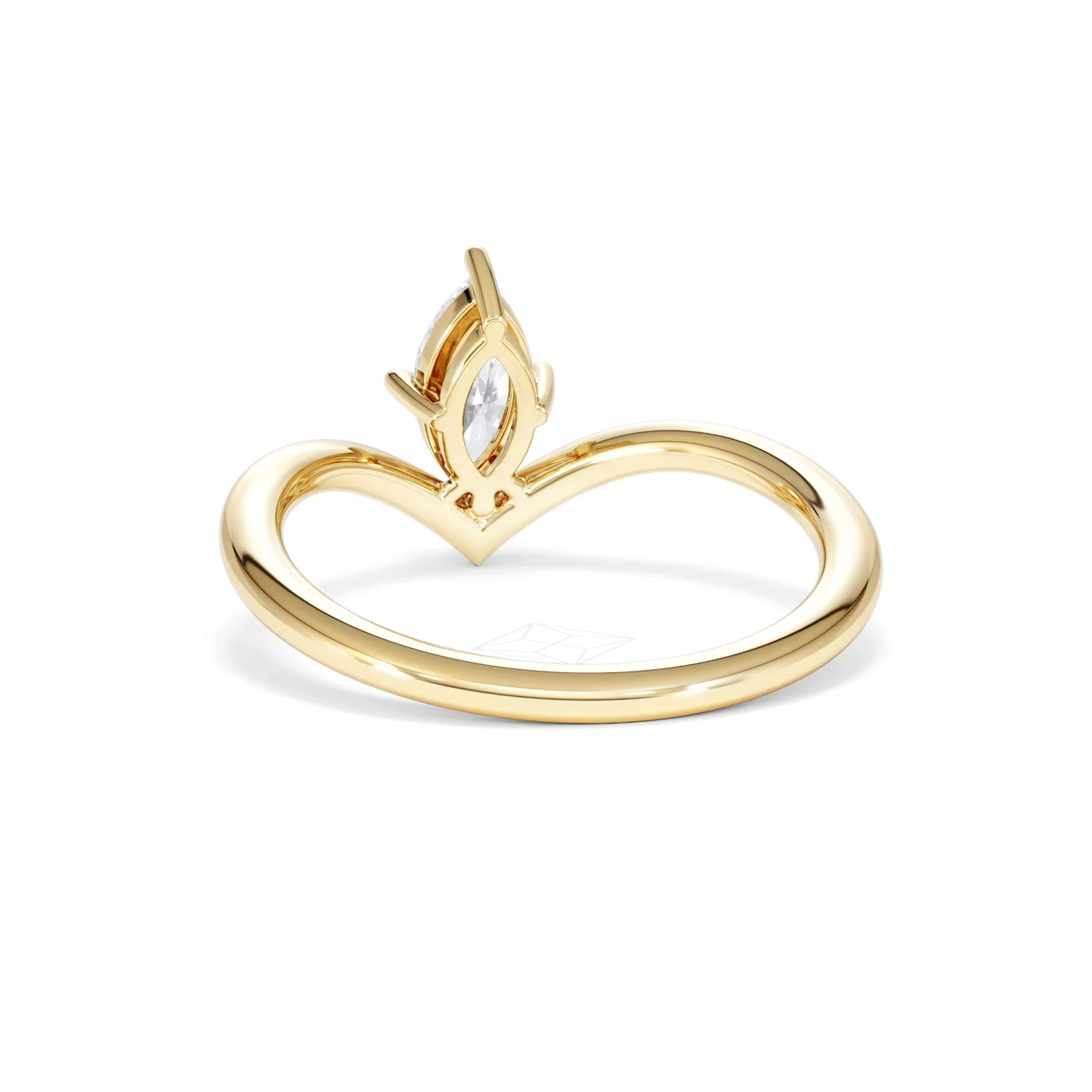 Vela 0.50ct Marquise Cut Lab Diamond Solitaire Engagement Ring in 18K Yellow Gold - Image 51