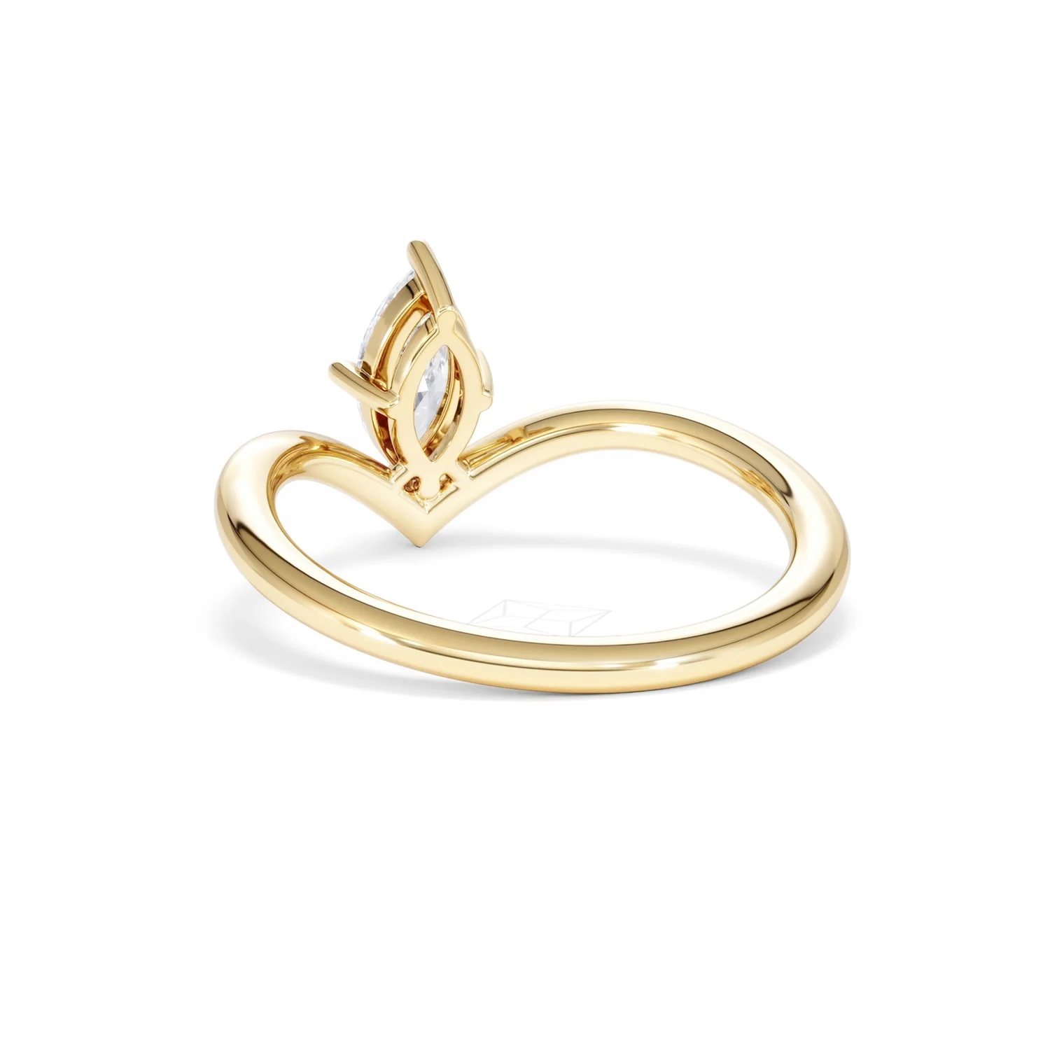 Vela 0.50ct Marquise Cut Lab Diamond Solitaire Engagement Ring in 18K Yellow Gold - Image 53