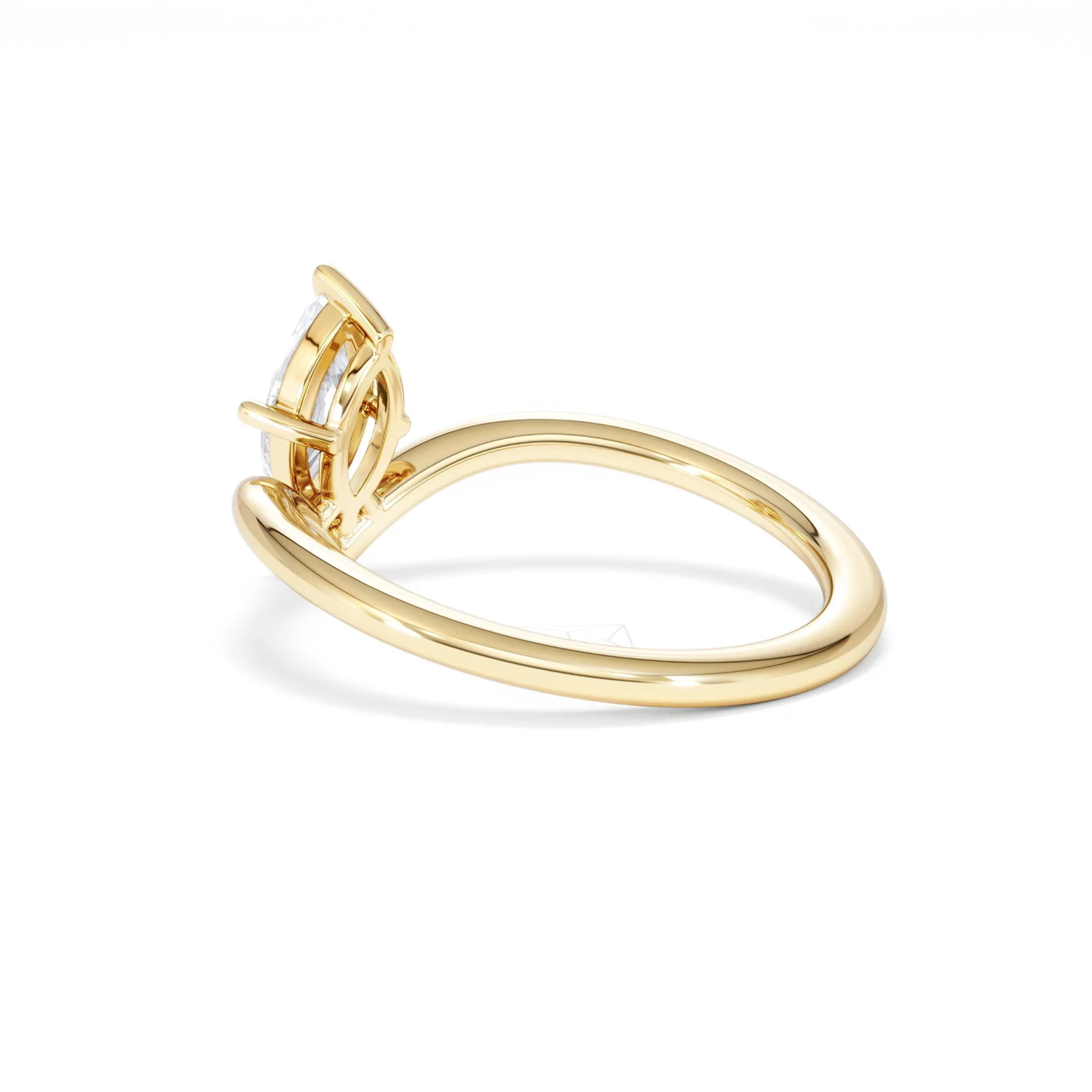 Vela 0.50ct Marquise Cut Lab Diamond Solitaire Engagement Ring in 18K Yellow Gold - Image 59