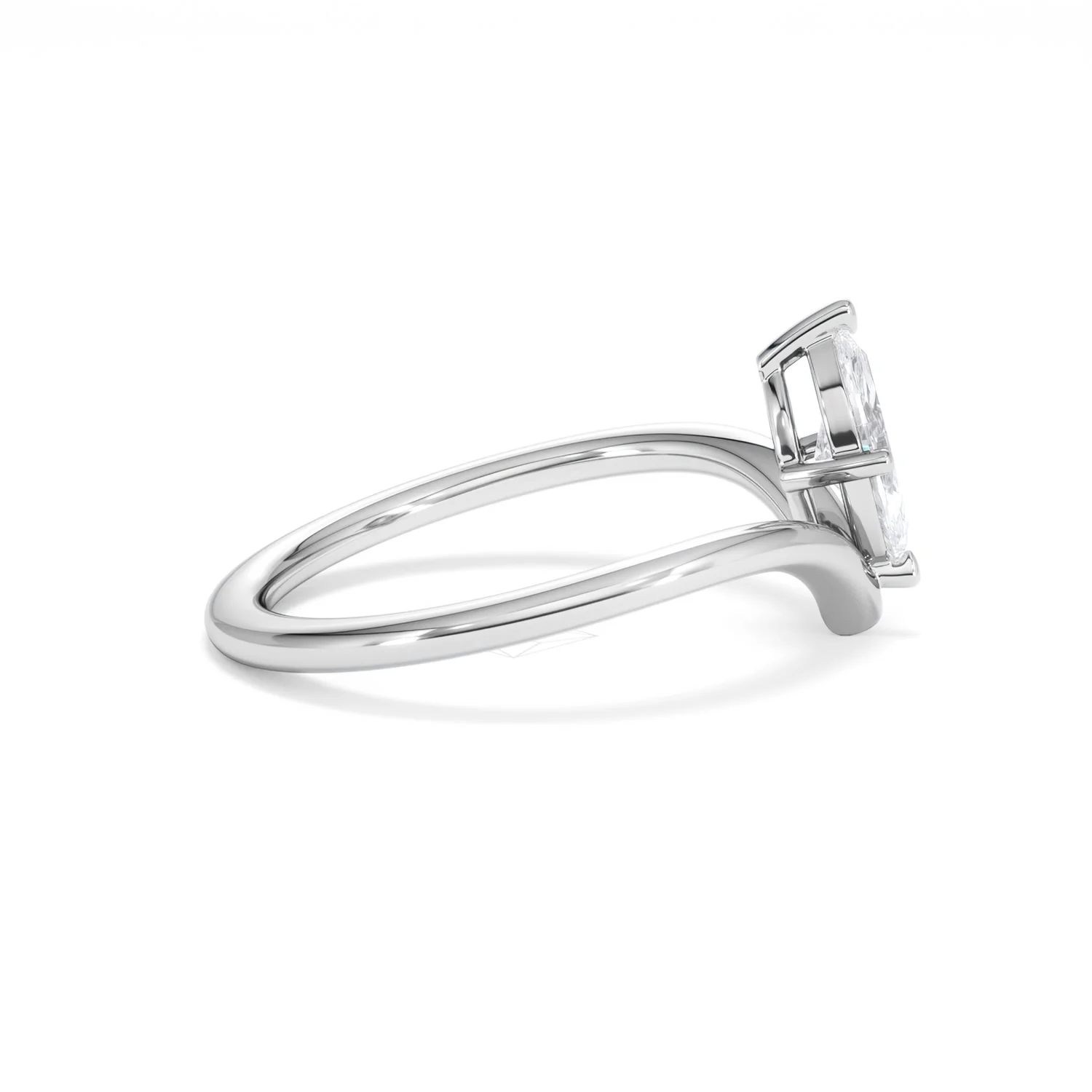 Vela 0.50ct Marquise Cut Lab Diamond Solitaire Engagement Ring in Platinum - Image 28