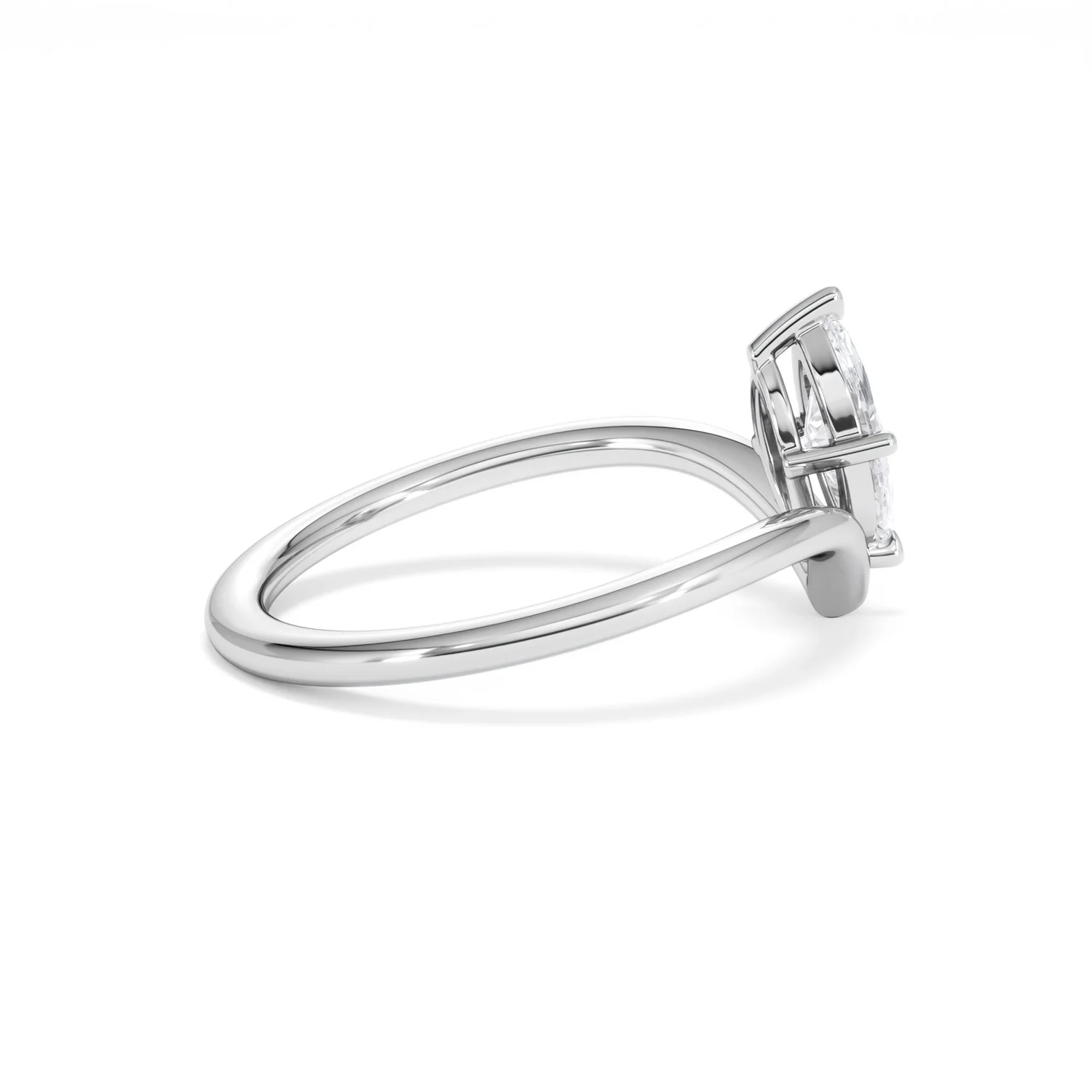 Vela 0.50ct Marquise Cut Lab Diamond Solitaire Engagement Ring in Platinum - Image 31