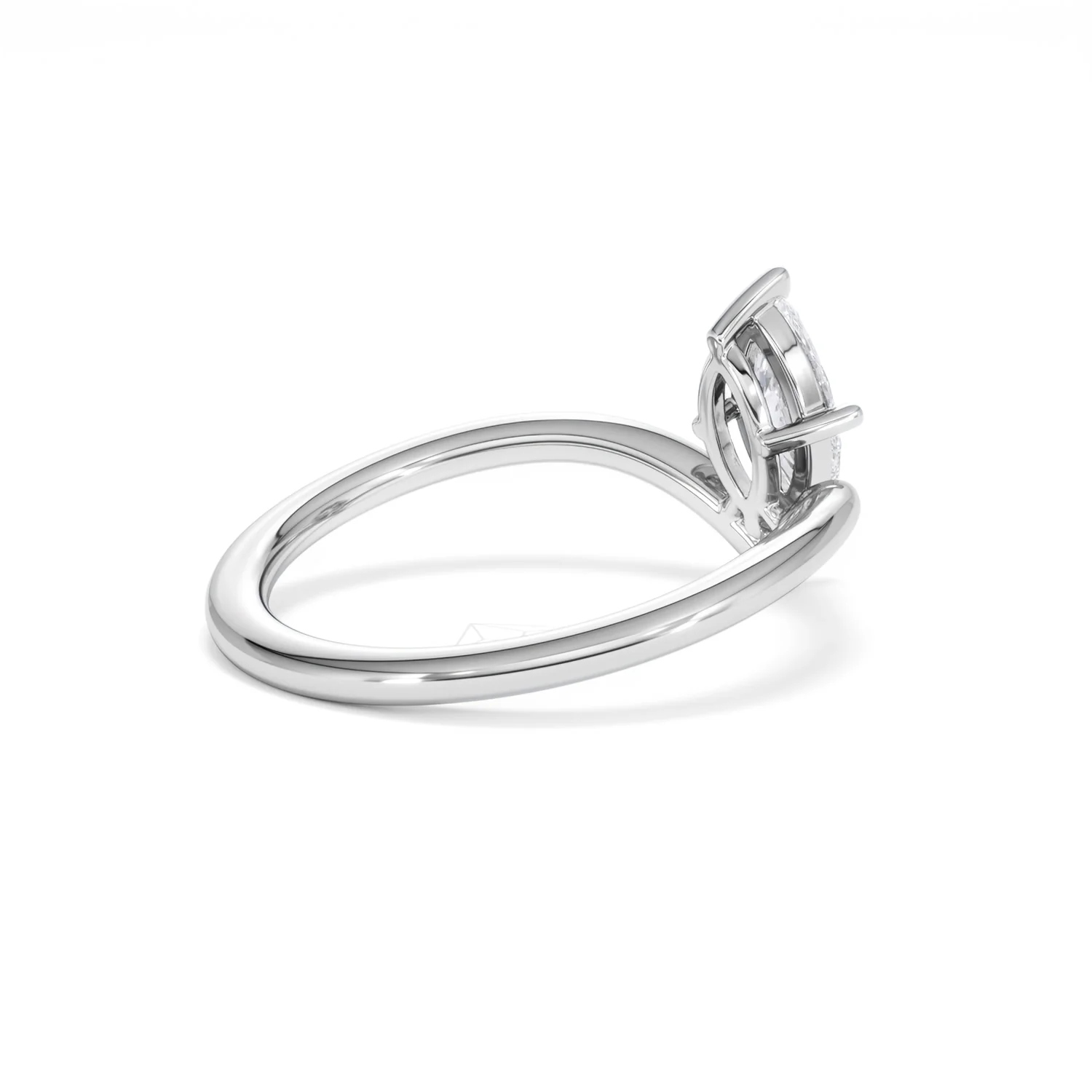Vela 0.50ct Marquise Cut Lab Diamond Solitaire Engagement Ring in Platinum - Image 36