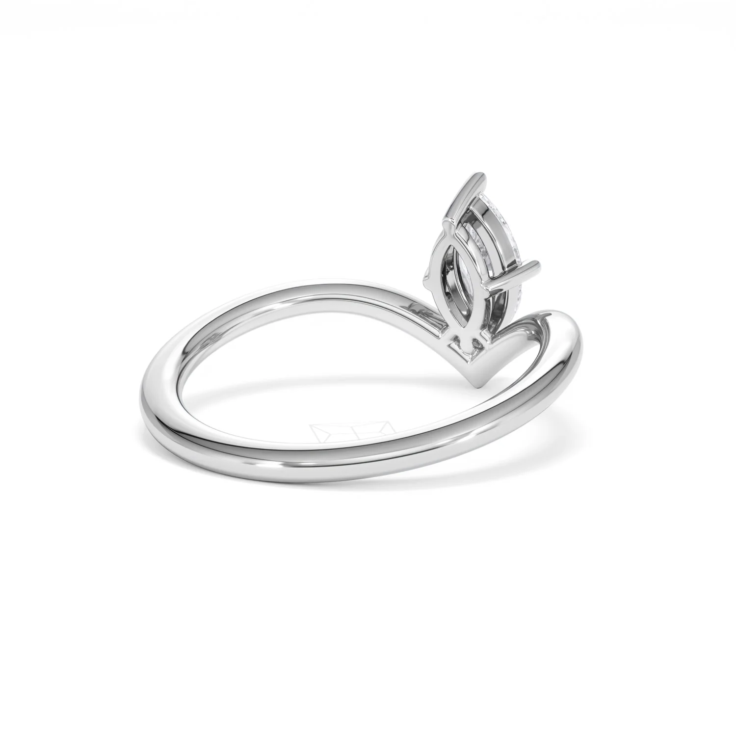 Vela 0.50ct Marquise Cut Lab Diamond Solitaire Engagement Ring in Platinum - Image 40