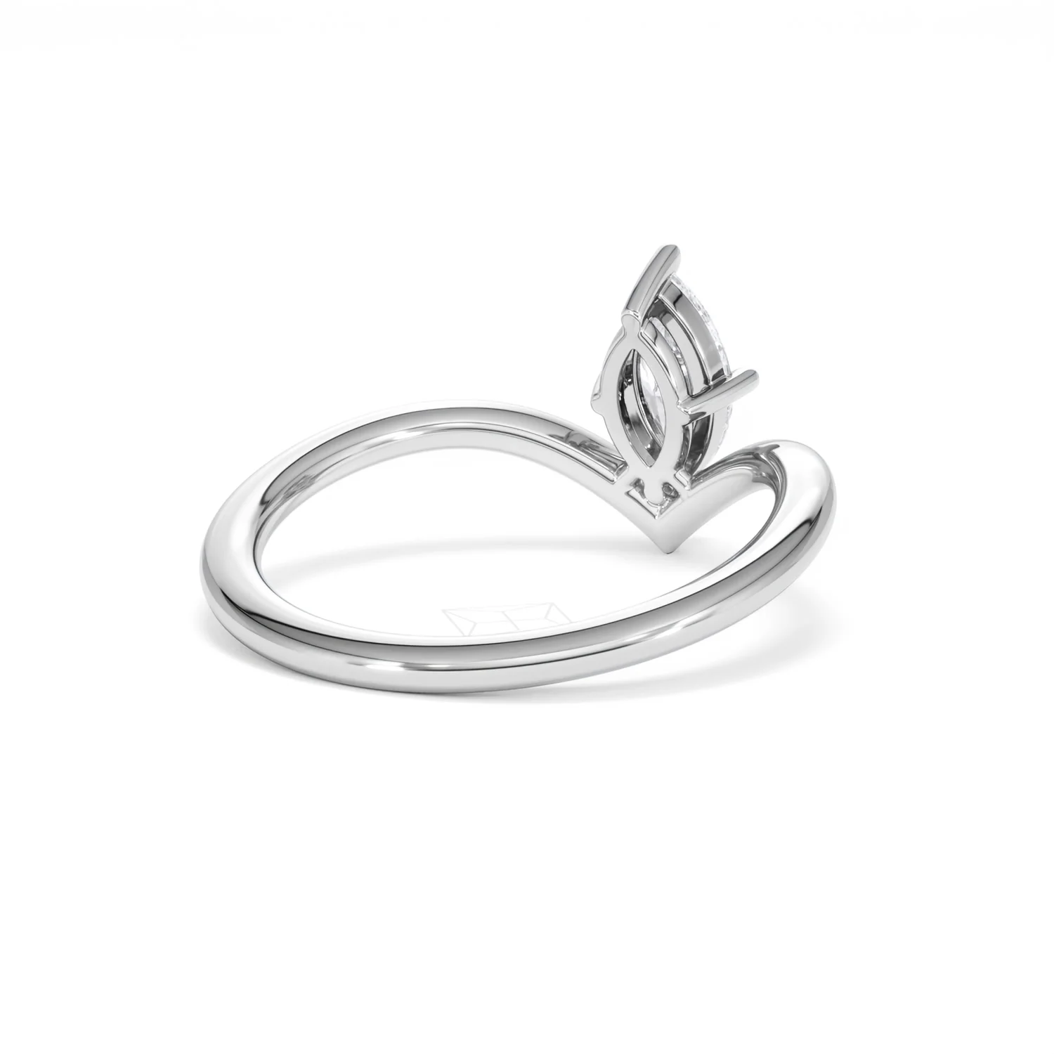 Vela 0.50ct Marquise Cut Lab Diamond Solitaire Engagement Ring in Platinum - Image 41