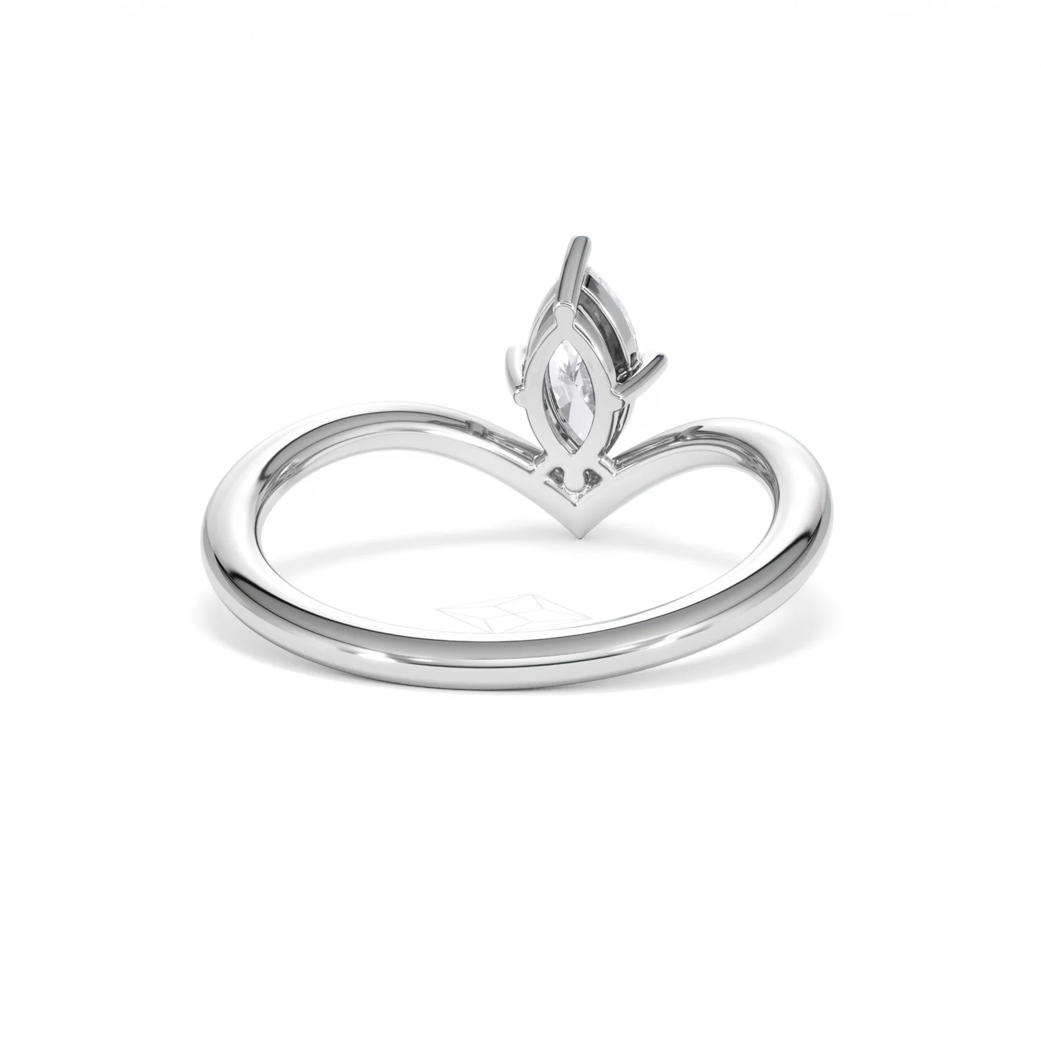 Vela 0.50ct Marquise Cut Lab Diamond Solitaire Engagement Ring in Platinum - Image 45