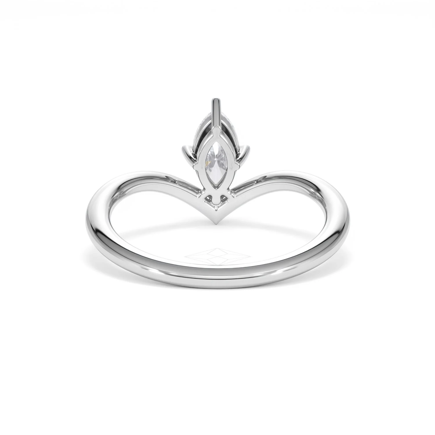 Vela 0.50ct Marquise Cut Lab Diamond Solitaire Engagement Ring in Platinum - Image 48