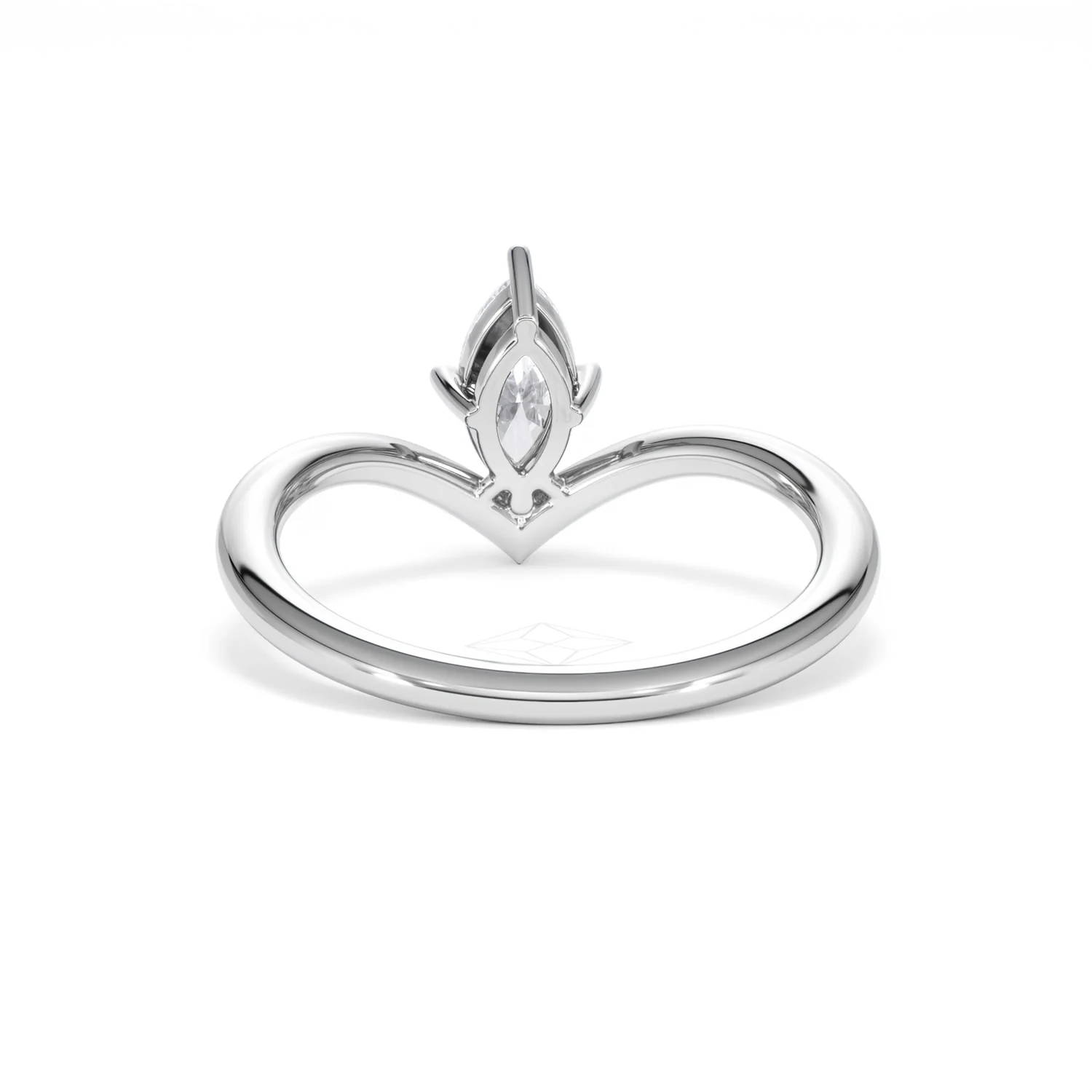 Vela 0.50ct Marquise Cut Lab Diamond Solitaire Engagement Ring in Platinum - Image 49