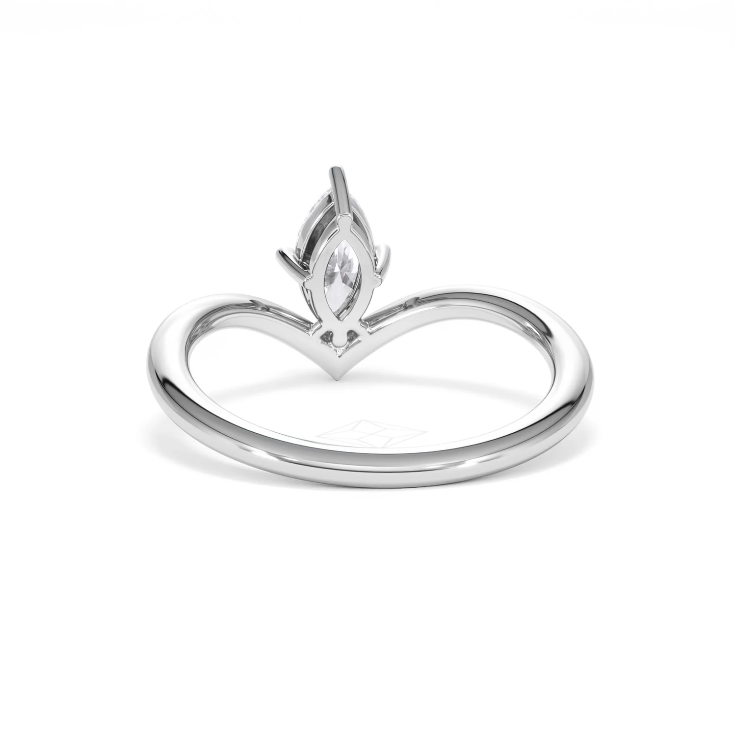 Vela 0.50ct Marquise Cut Lab Diamond Solitaire Engagement Ring in Platinum - Image 50