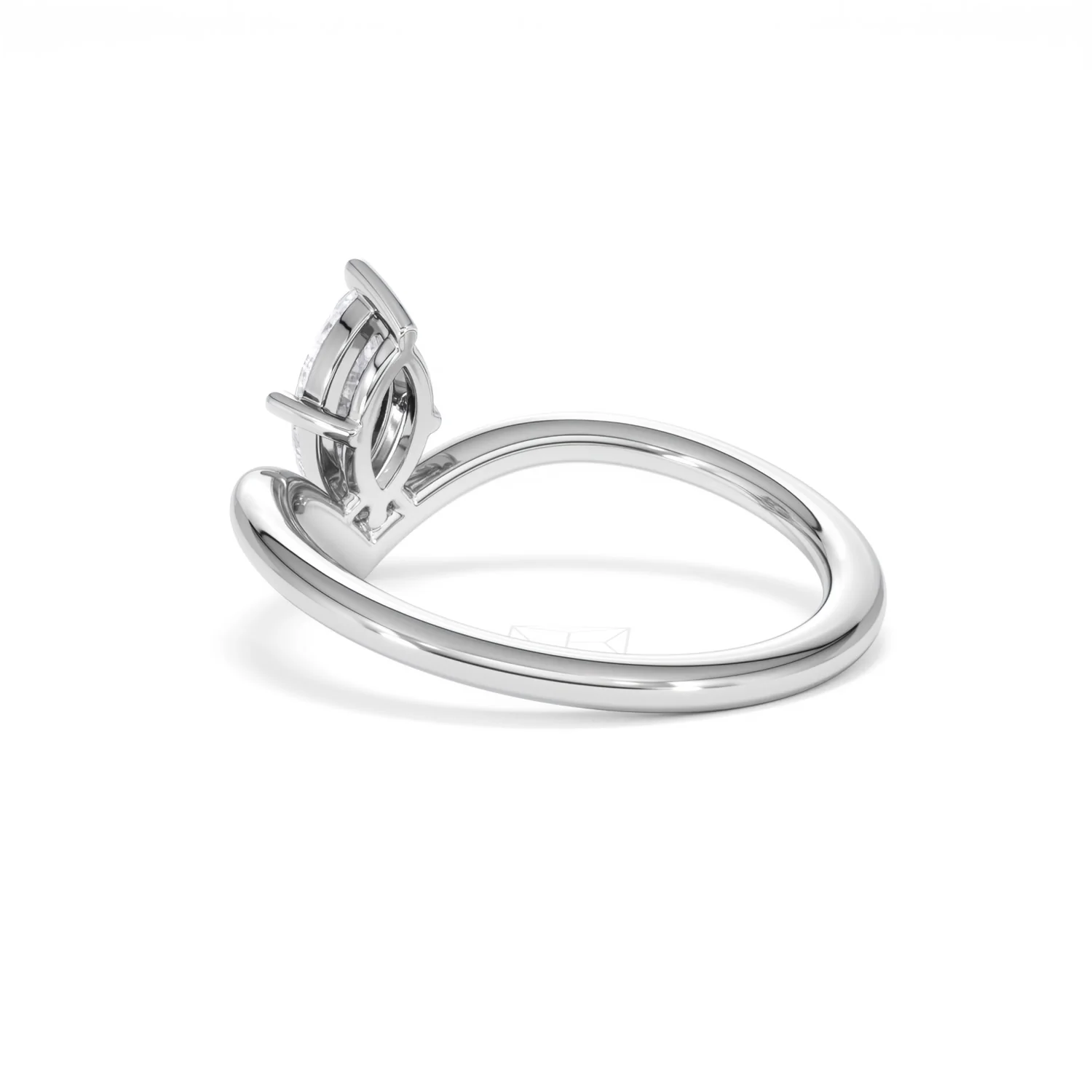 Vela 0.50ct Marquise Cut Lab Diamond Solitaire Engagement Ring in Platinum - Image 57