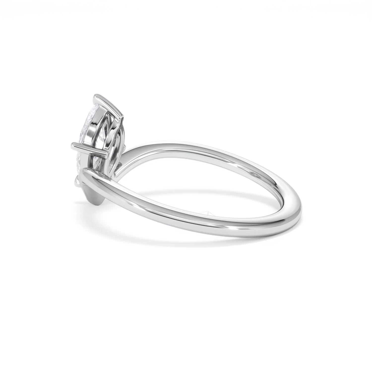 Vela 0.50ct Marquise Cut Lab Diamond Solitaire Engagement Ring in Platinum - Image 62