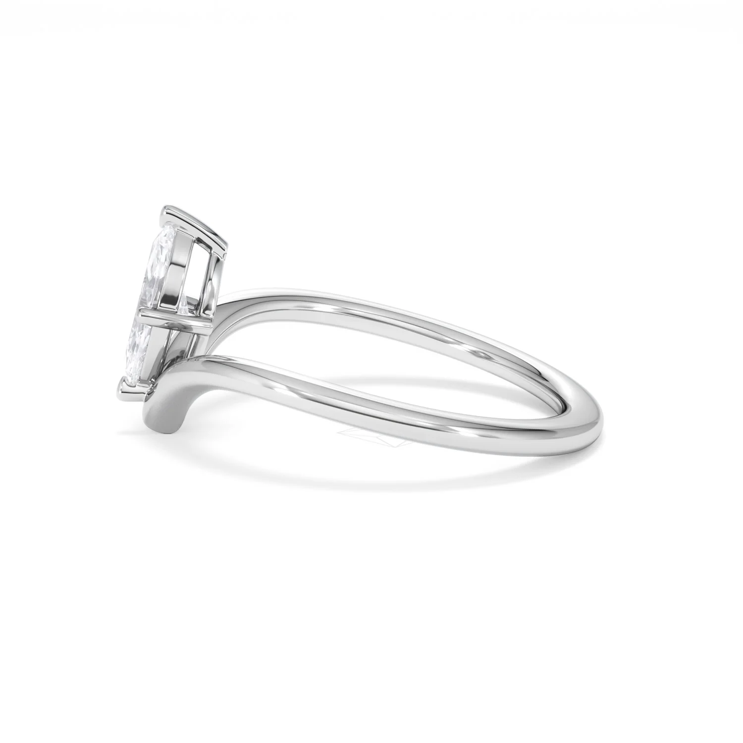 Vela 0.50ct Marquise Cut Lab Diamond Solitaire Engagement Ring in Platinum - Image 68