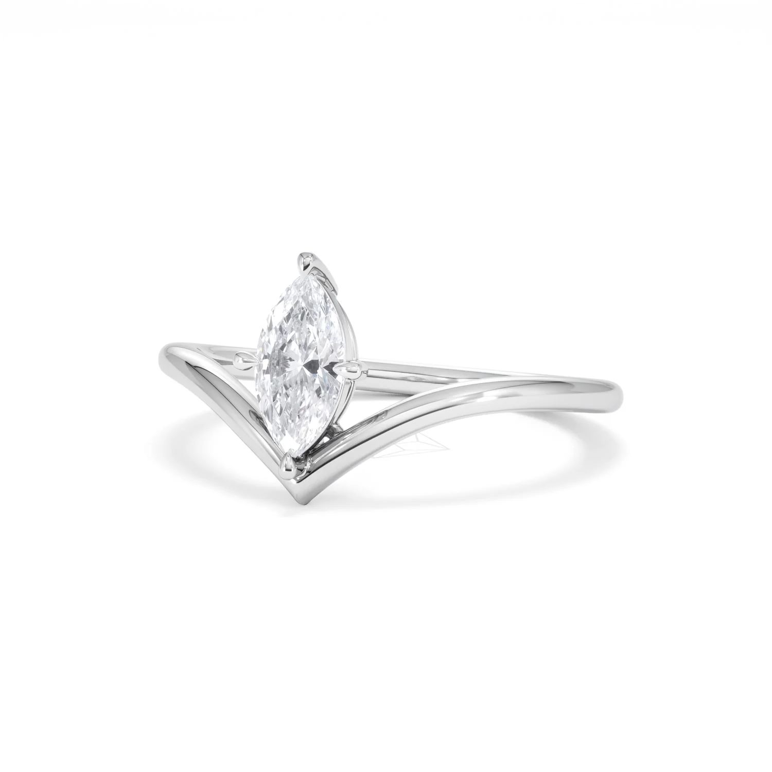 Vela 0.50ct Marquise Cut Lab Diamond Solitaire Engagement Ring in Platinum - Image 83