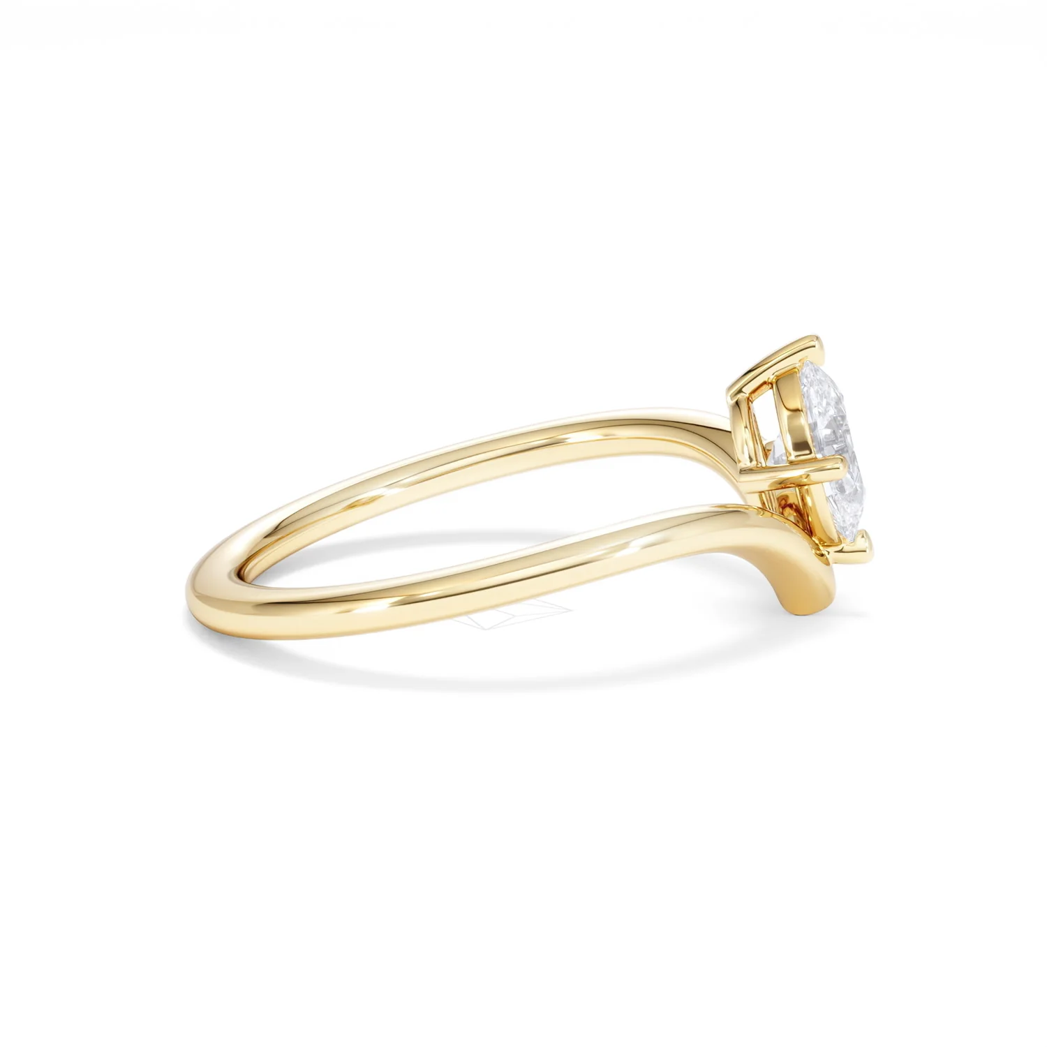 Vela 0.50ct Oval Cut Lab Diamond Solitaire Engagement Ring in 18K Yellow Gold - Image 27