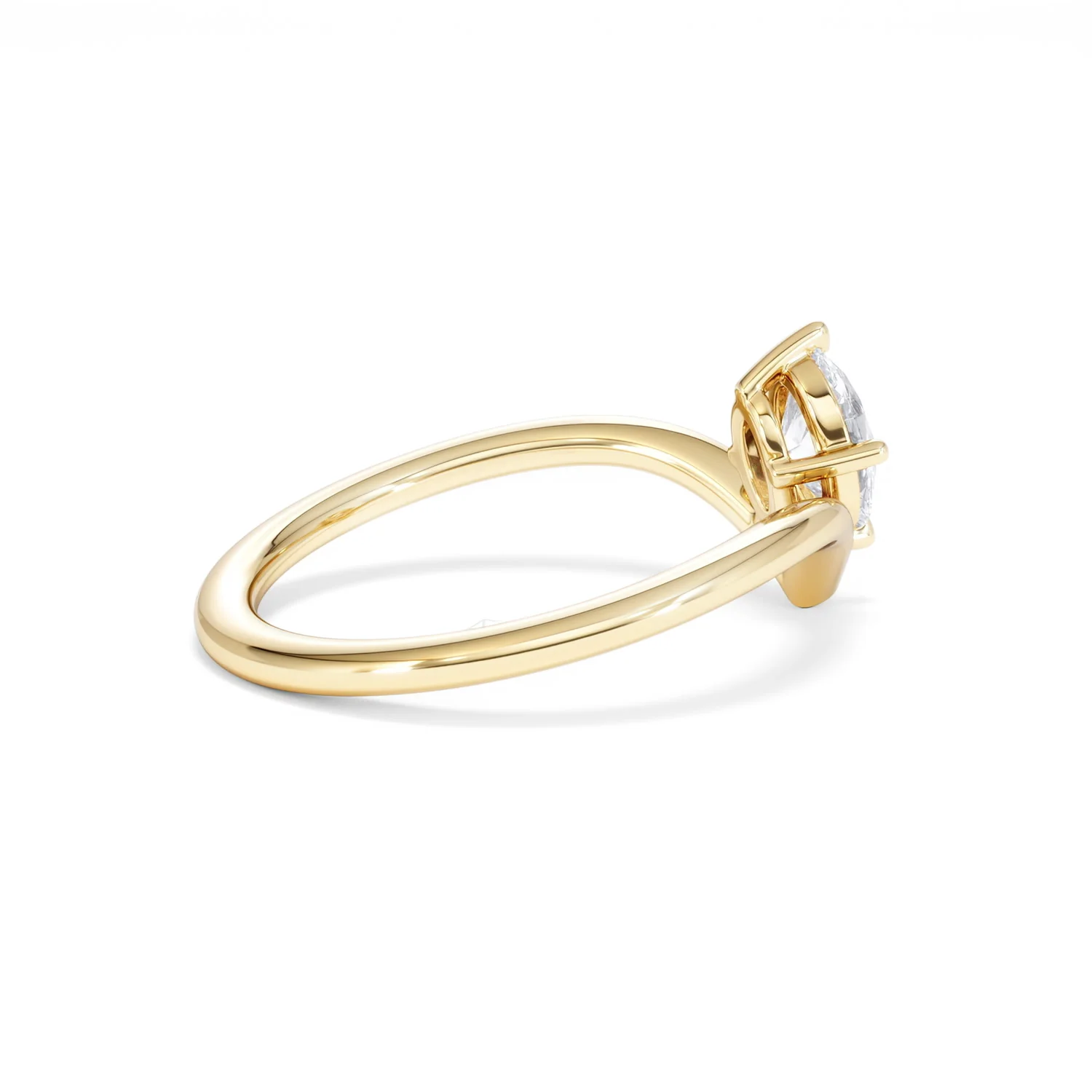Vela 0.50ct Oval Cut Lab Diamond Solitaire Engagement Ring in 18K Yellow Gold - Image 33