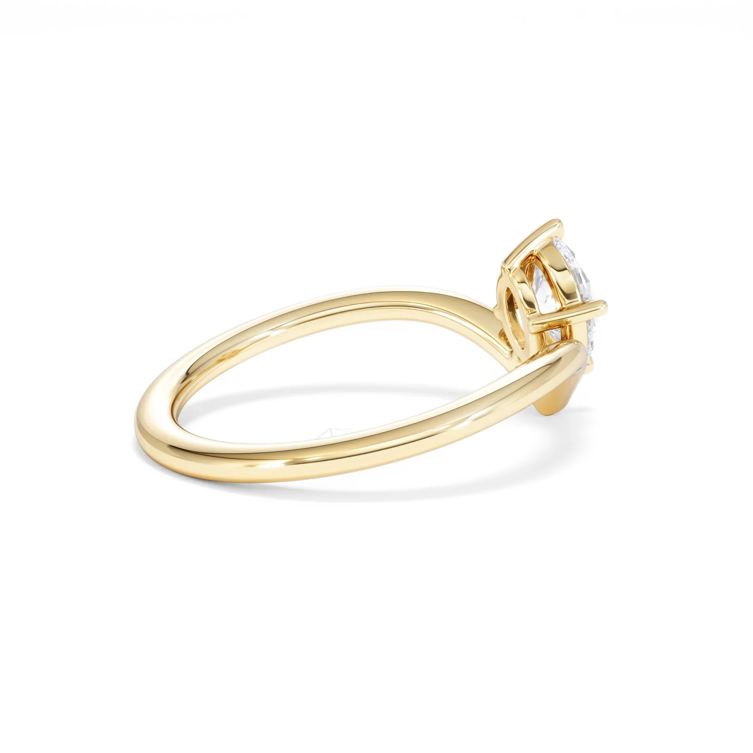 Vela 0.50ct Oval Cut Lab Diamond Solitaire Engagement Ring in 18K Yellow Gold - Image 34