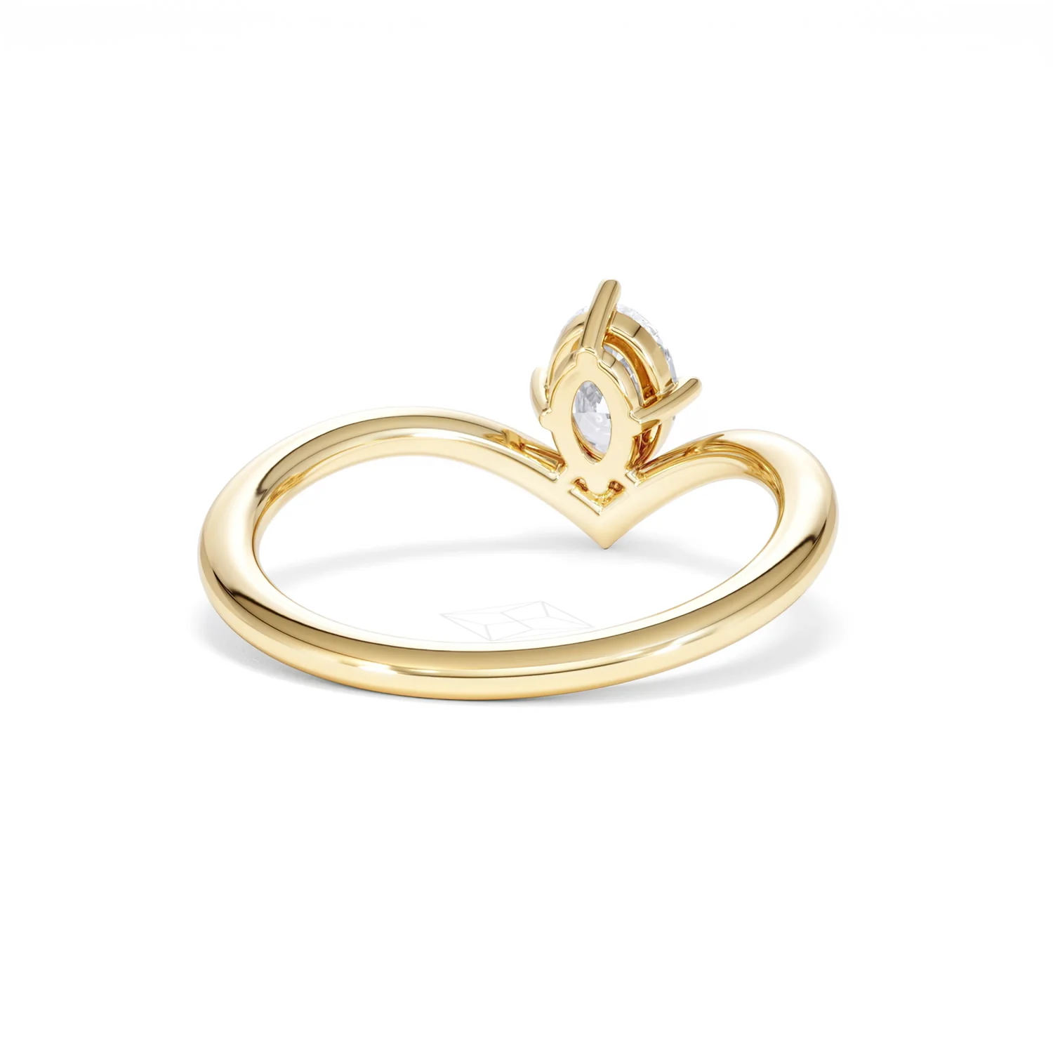 Vela 0.50ct Oval Cut Lab Diamond Solitaire Engagement Ring in 18K Yellow Gold - Image 44