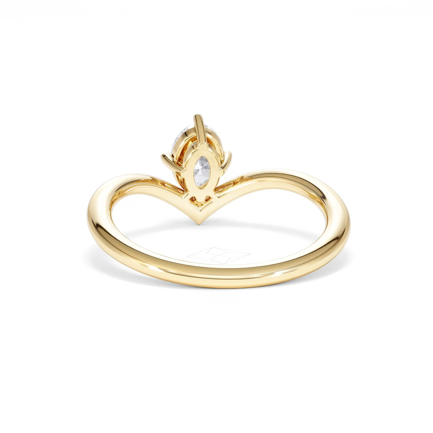 Vela 0.50ct Oval Cut Lab Diamond Solitaire Engagement Ring in 18K Yellow Gold - Image 50