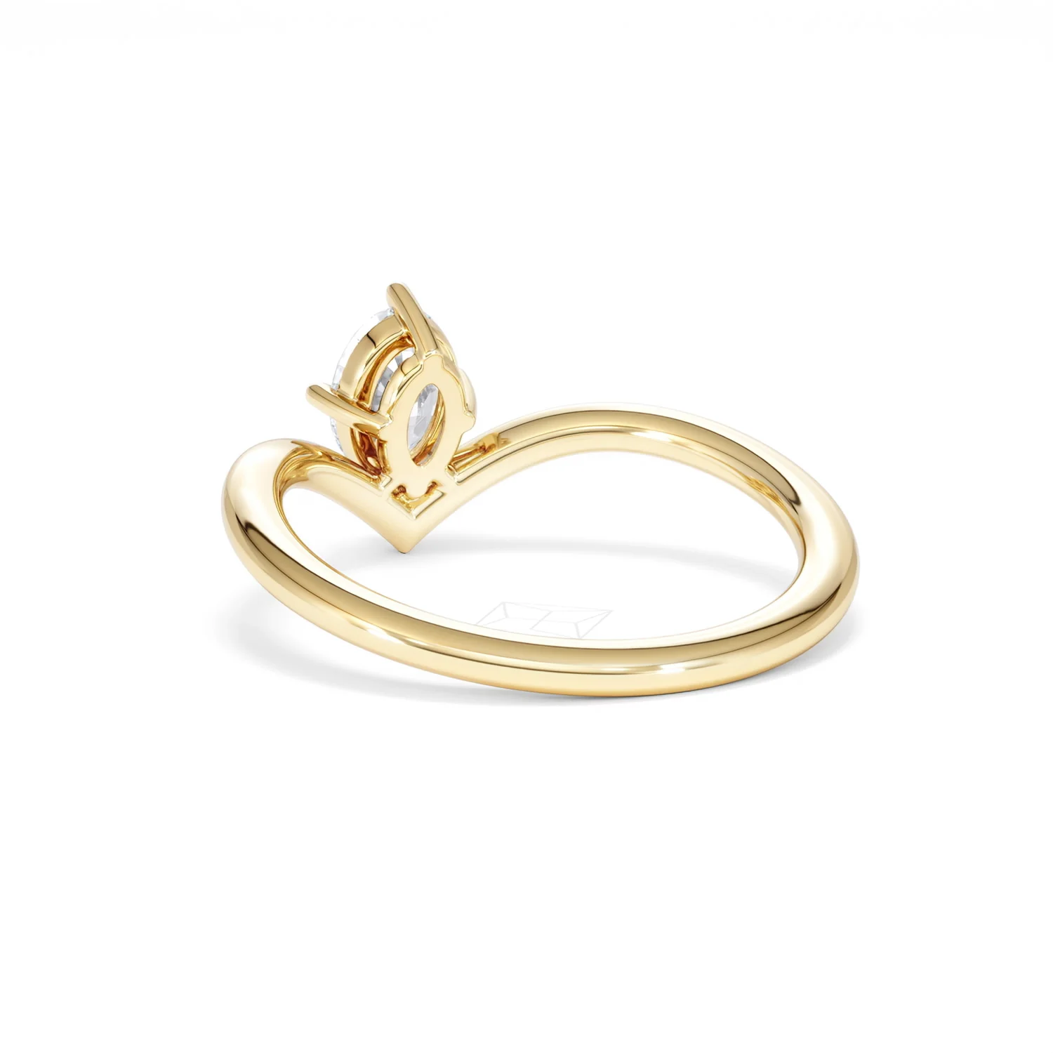Vela 0.50ct Oval Cut Lab Diamond Solitaire Engagement Ring in 18K Yellow Gold - Image 54