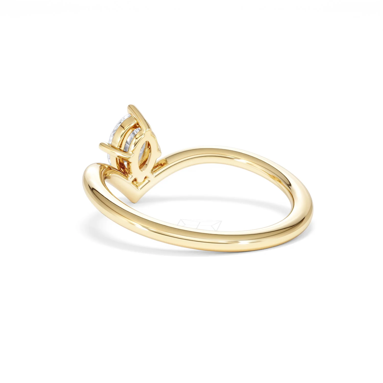 Vela 0.50ct Oval Cut Lab Diamond Solitaire Engagement Ring in 18K Yellow Gold - Image 56