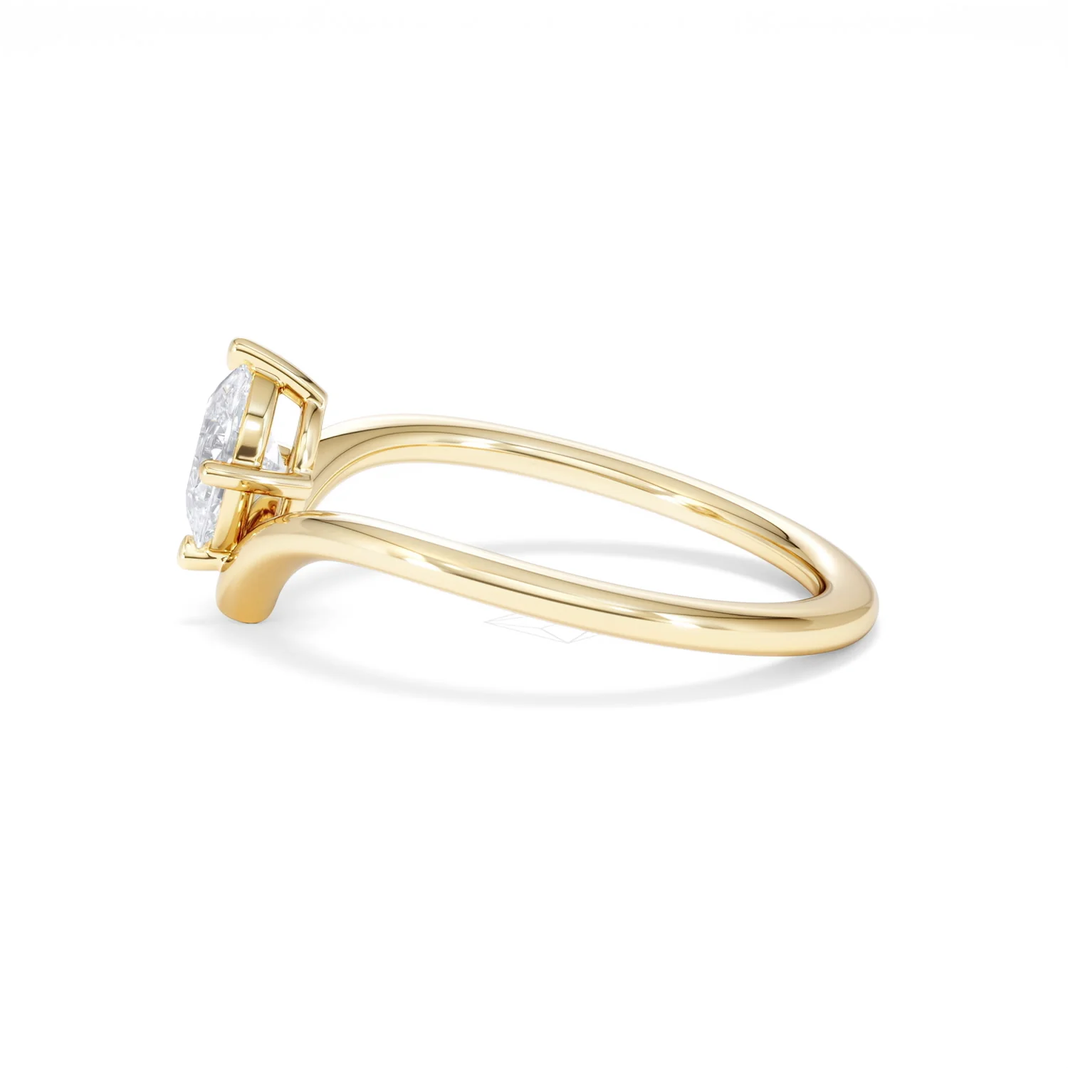 Vela 0.50ct Oval Cut Lab Diamond Solitaire Engagement Ring in 18K Yellow Gold - Image 68