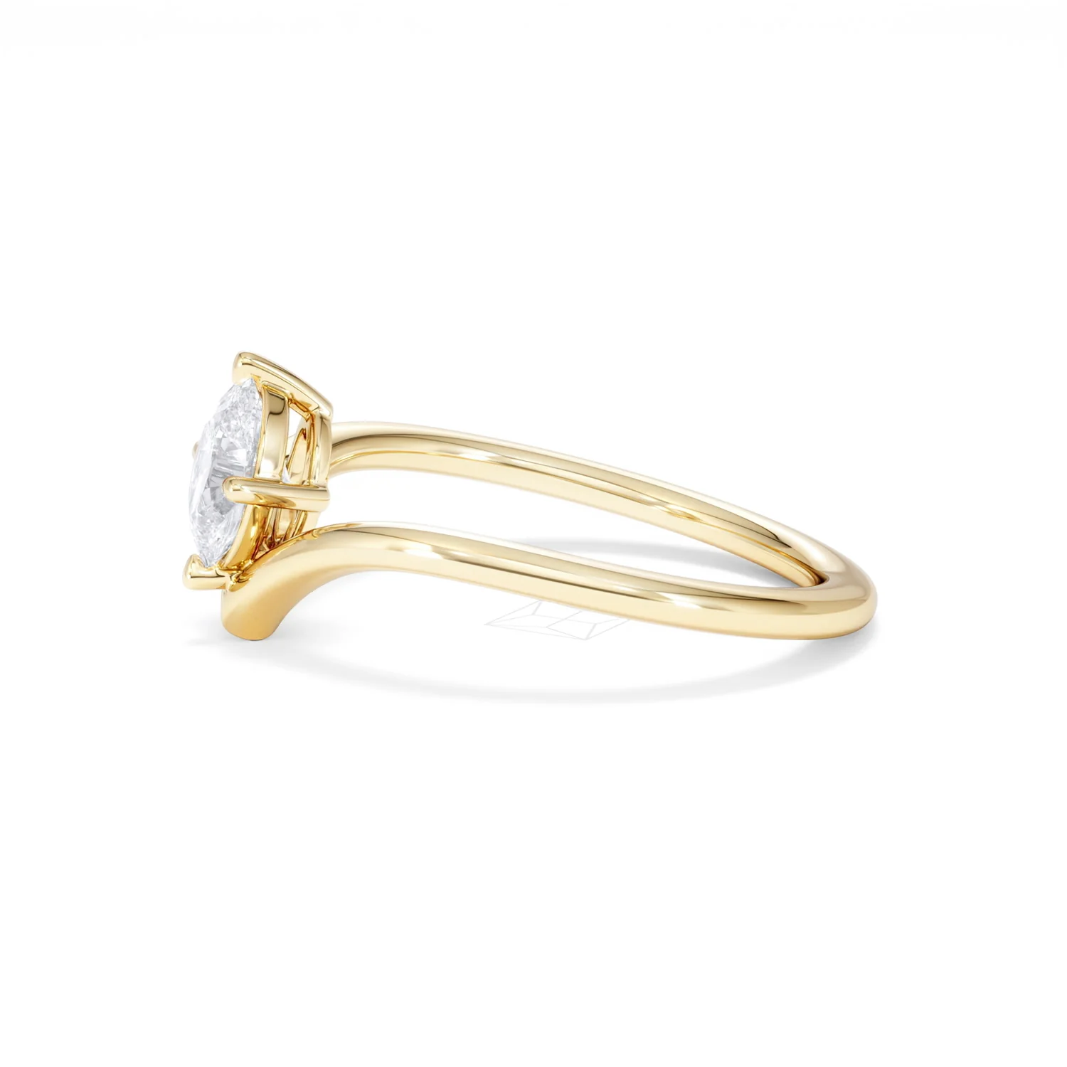 Vela 0.50ct Oval Cut Lab Diamond Solitaire Engagement Ring in 18K Yellow Gold - Image 71