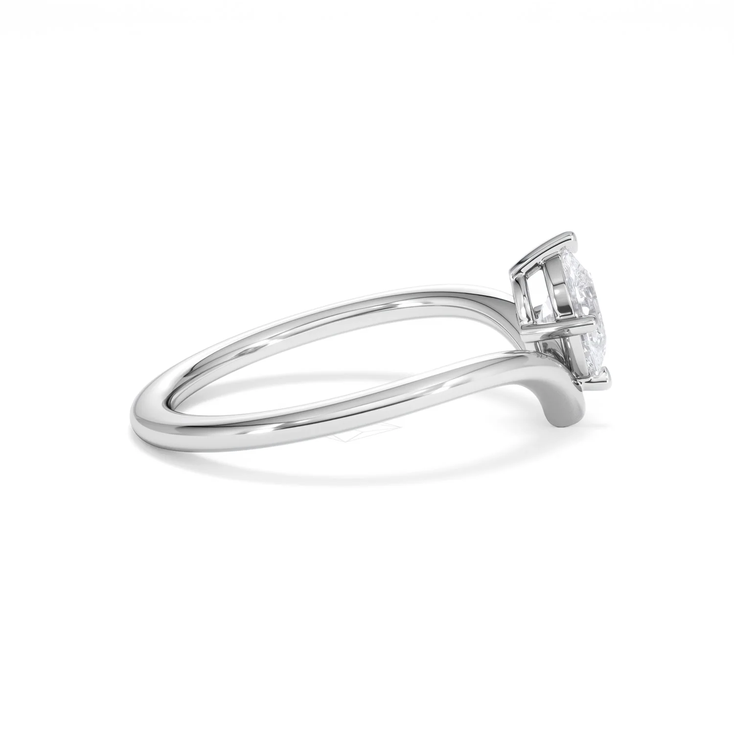 Vela 0.50ct Oval Cut Lab Diamond Solitaire Engagement Ring in Platinum - Image 27