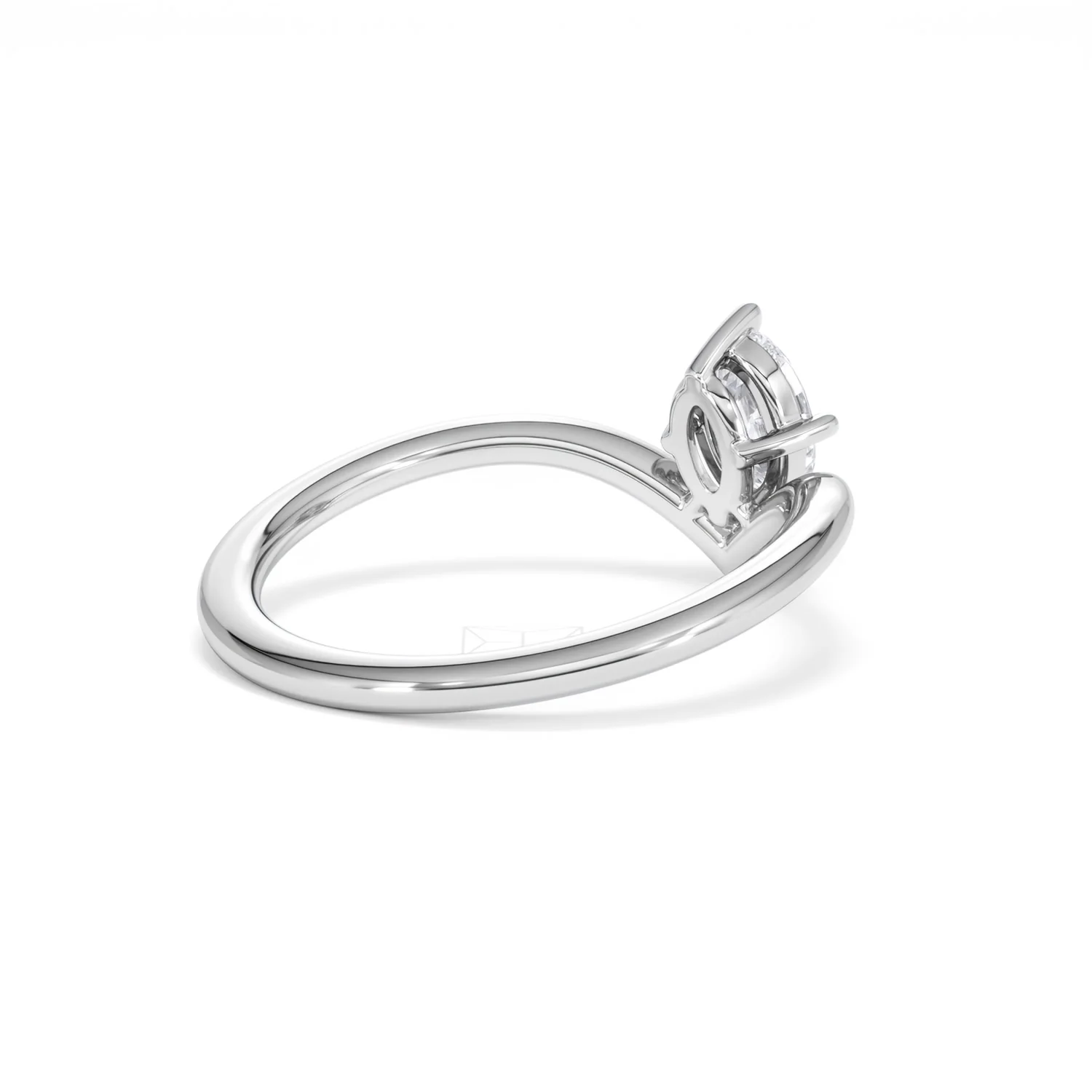 Vela 0.50ct Oval Cut Lab Diamond Solitaire Engagement Ring in Platinum - Image 37