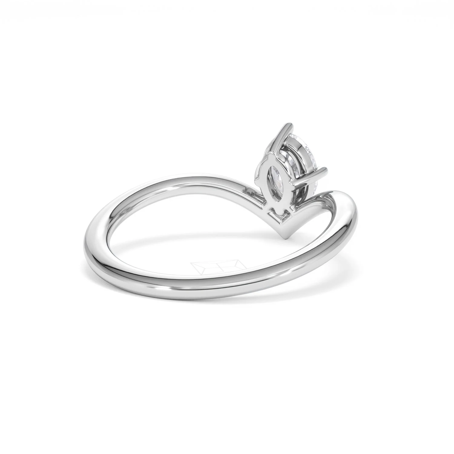 Vela 0.50ct Oval Cut Lab Diamond Solitaire Engagement Ring in Platinum - Image 40