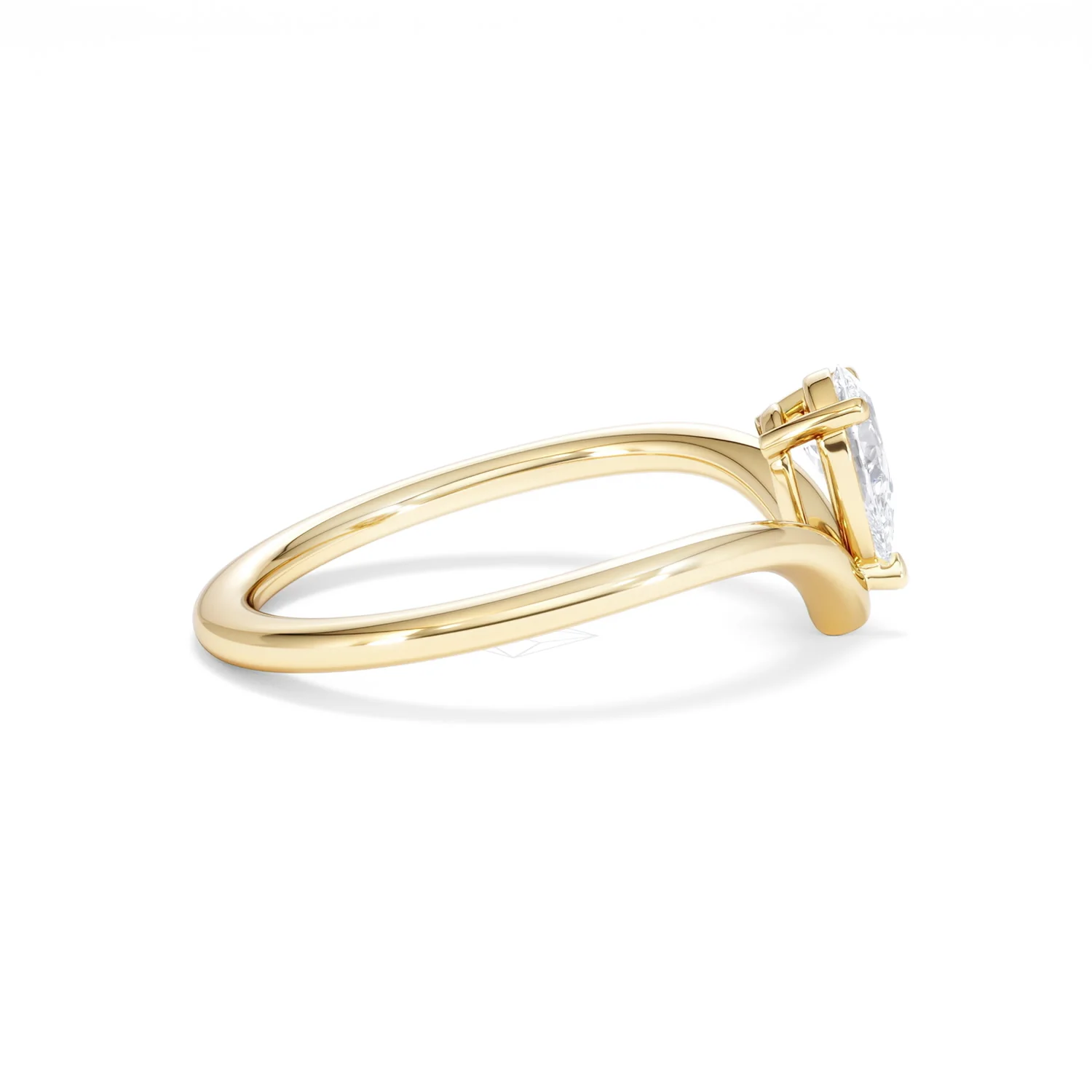 Vela 0.50ct Pear Cut Lab Diamond Solitaire Engagement Ring in 18K Yellow Gold - Image 28