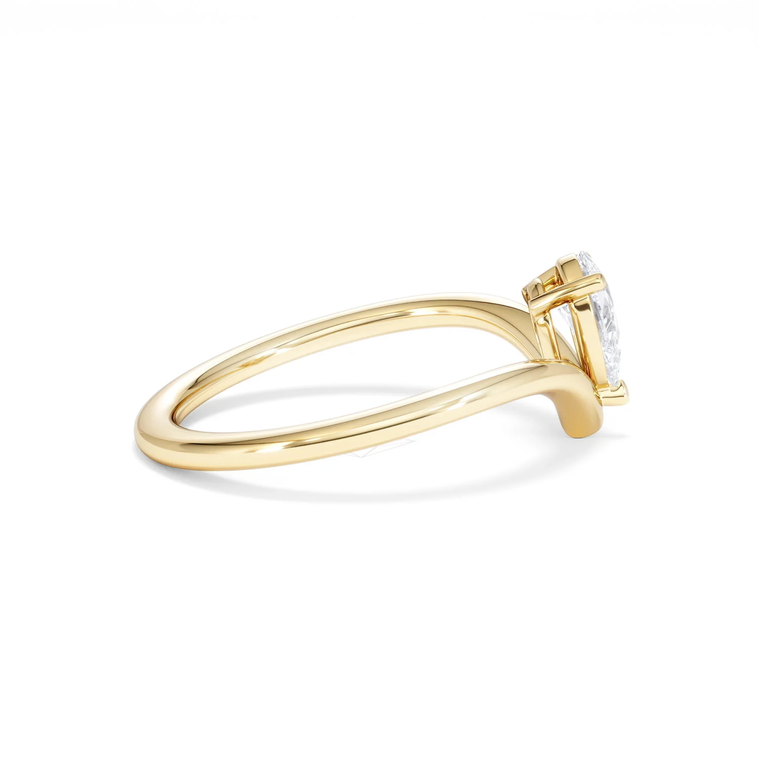 Vela 0.50ct Pear Cut Lab Diamond Solitaire Engagement Ring in 18K Yellow Gold - Image 29