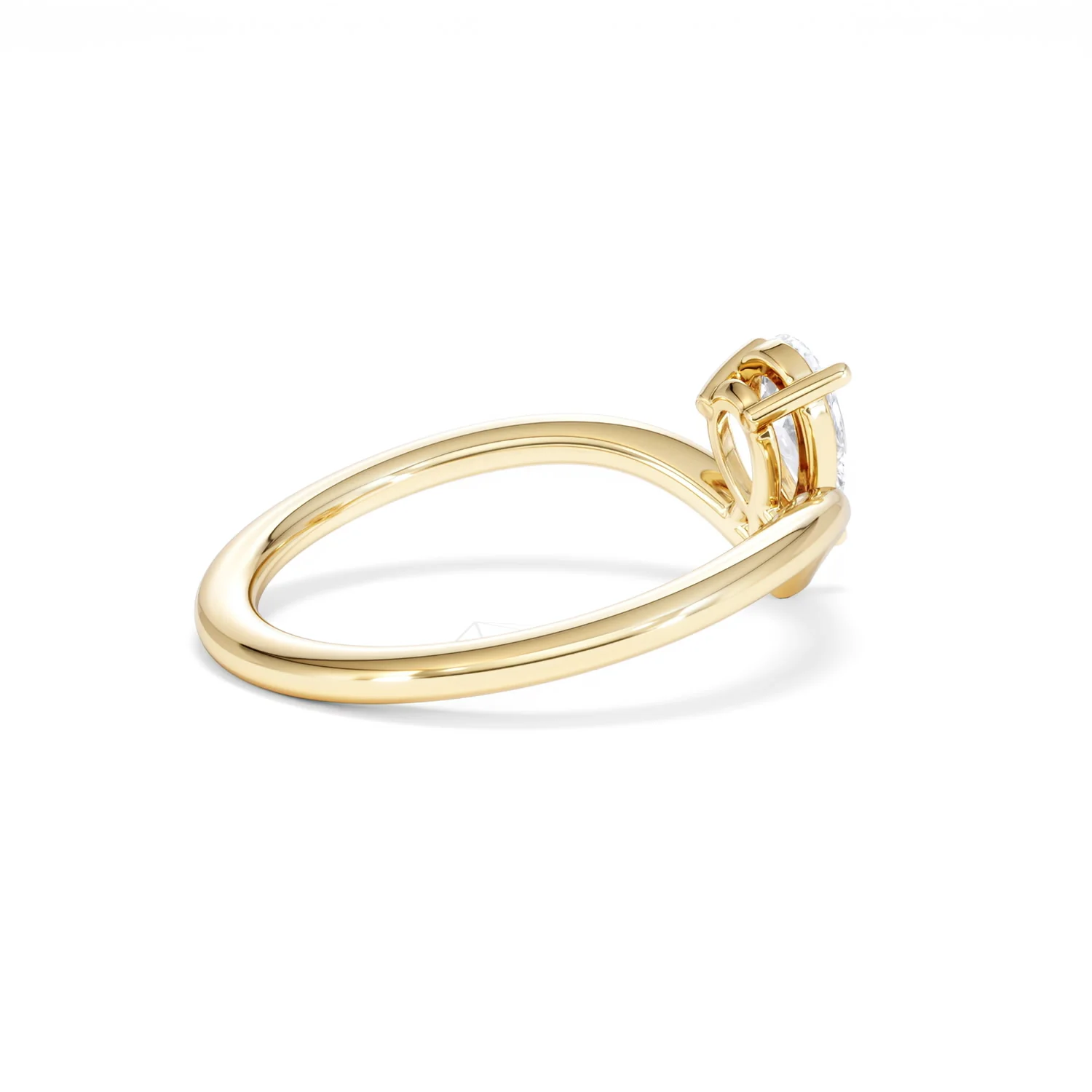 Vela 0.50ct Pear Cut Lab Diamond Solitaire Engagement Ring in 18K Yellow Gold - Image 35