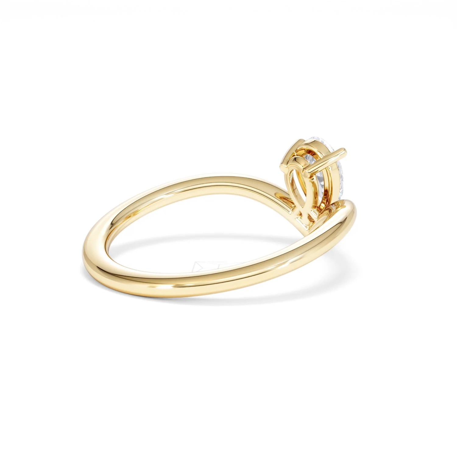 Vela 0.50ct Pear Cut Lab Diamond Solitaire Engagement Ring in 18K Yellow Gold - Image 37