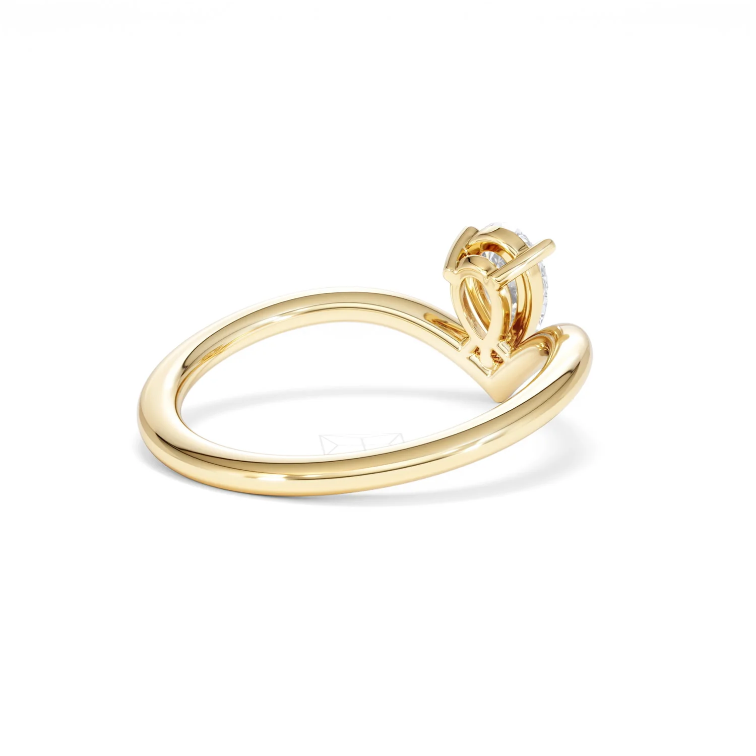 Vela 0.50ct Pear Cut Lab Diamond Solitaire Engagement Ring in 18K Yellow Gold - Image 39